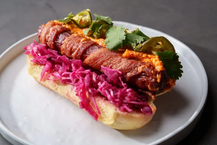 Ghostburger bacon hotdog in Arlington VA