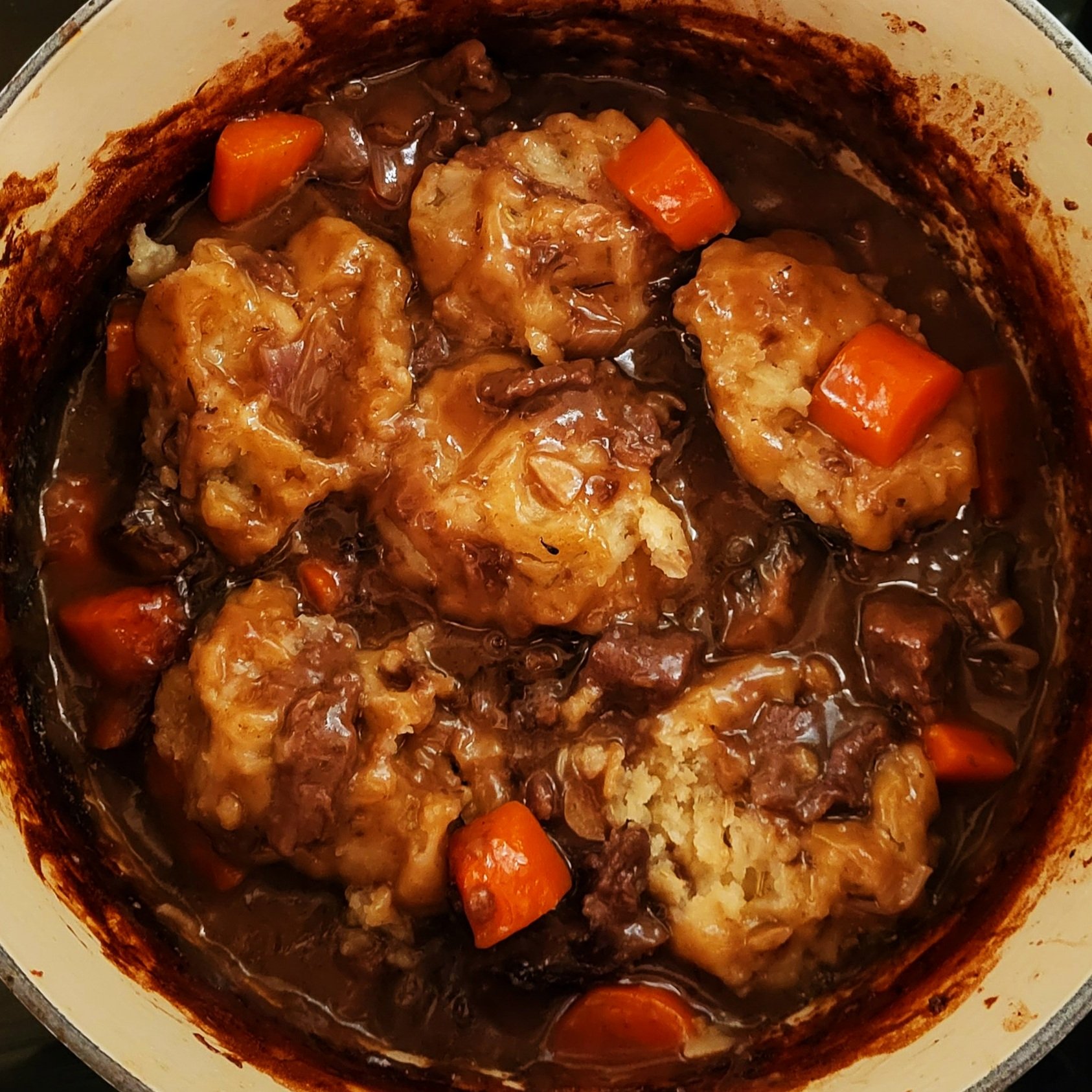 Beef Casserole with Dumplings