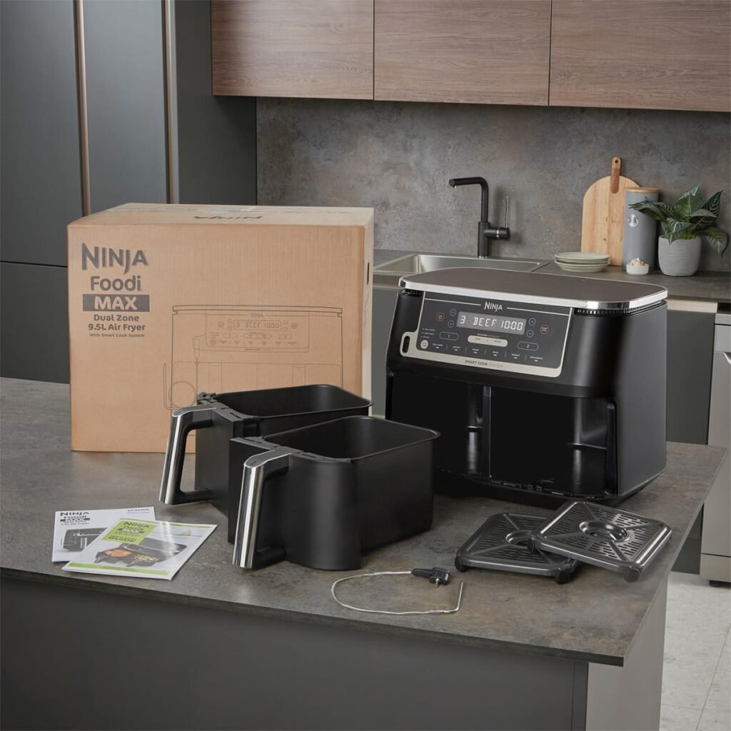 NINJA 9.5L Foodi Max Dual Zone Air Fryer With Probe