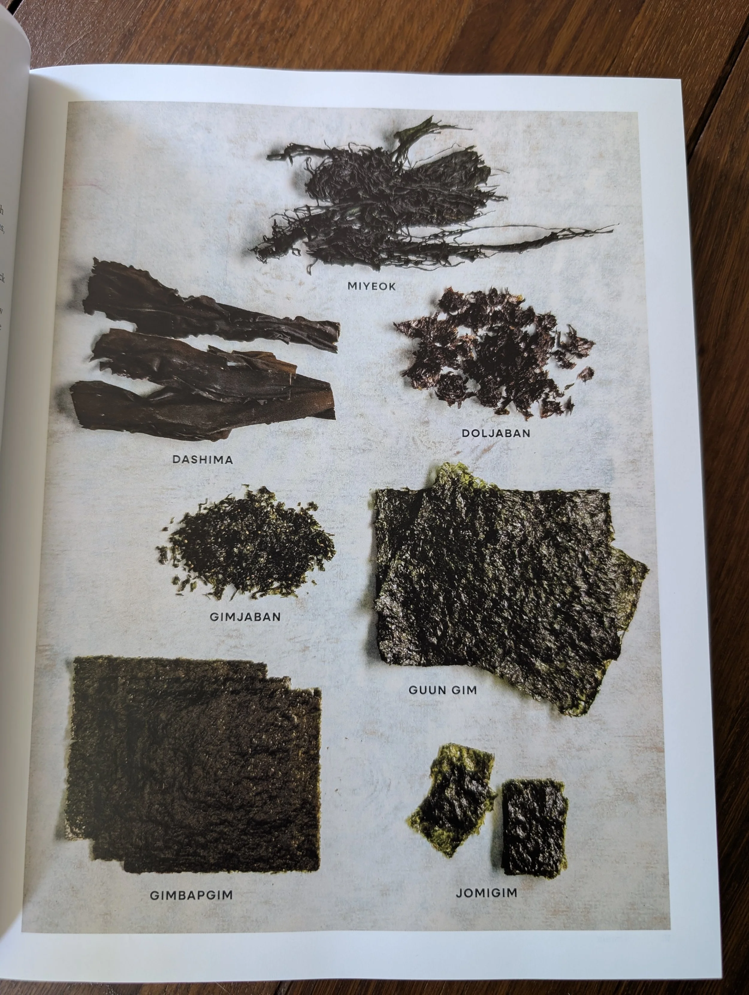 A list of different korean Gim, or seaweed for recipes