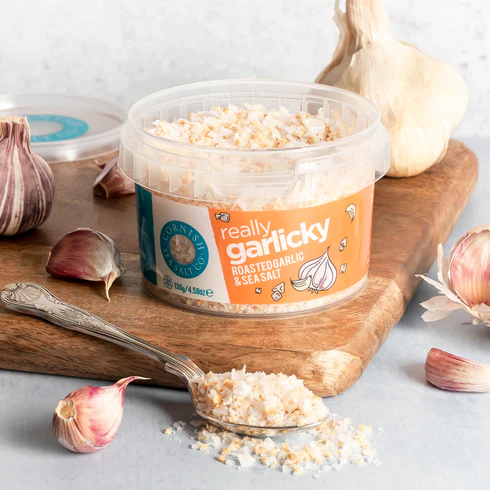 Garlic sea salt mix, perfect for adding to Italian, Chinese and Japanese cooking