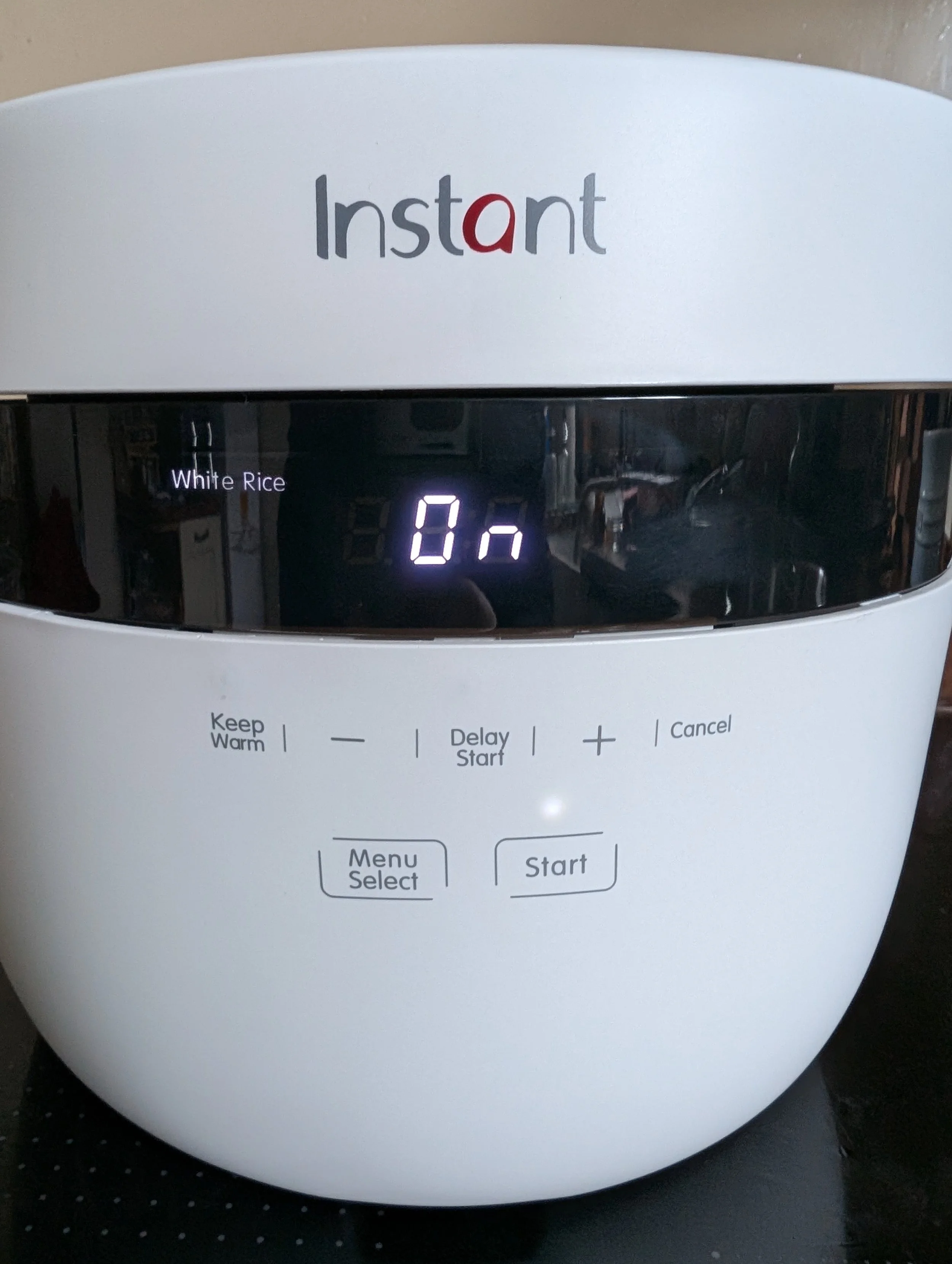 An Instant Pot Rice Cooker on our worktop