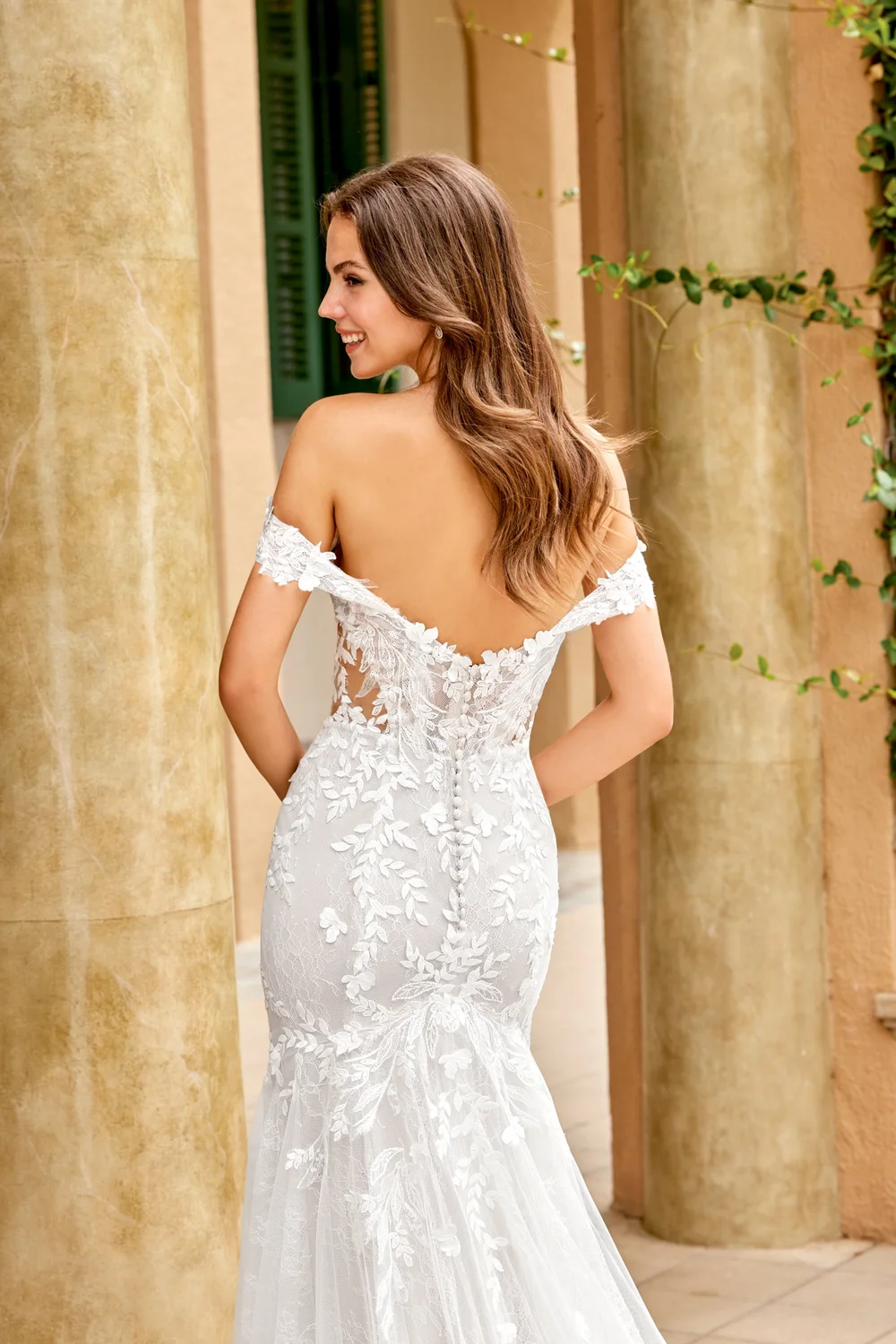 Style 20033: Chantilly Lace Fit and Flare with Plunging Off-The-Shoulder Neckline Sweetheart: Unveiling life's happily-ever-after moments Style 20033: Chantilly Lace Fit and Flare with Plunging Off-The-Shoulder Neckline Sweetheart: Unveiling life's happily-ever-after moments