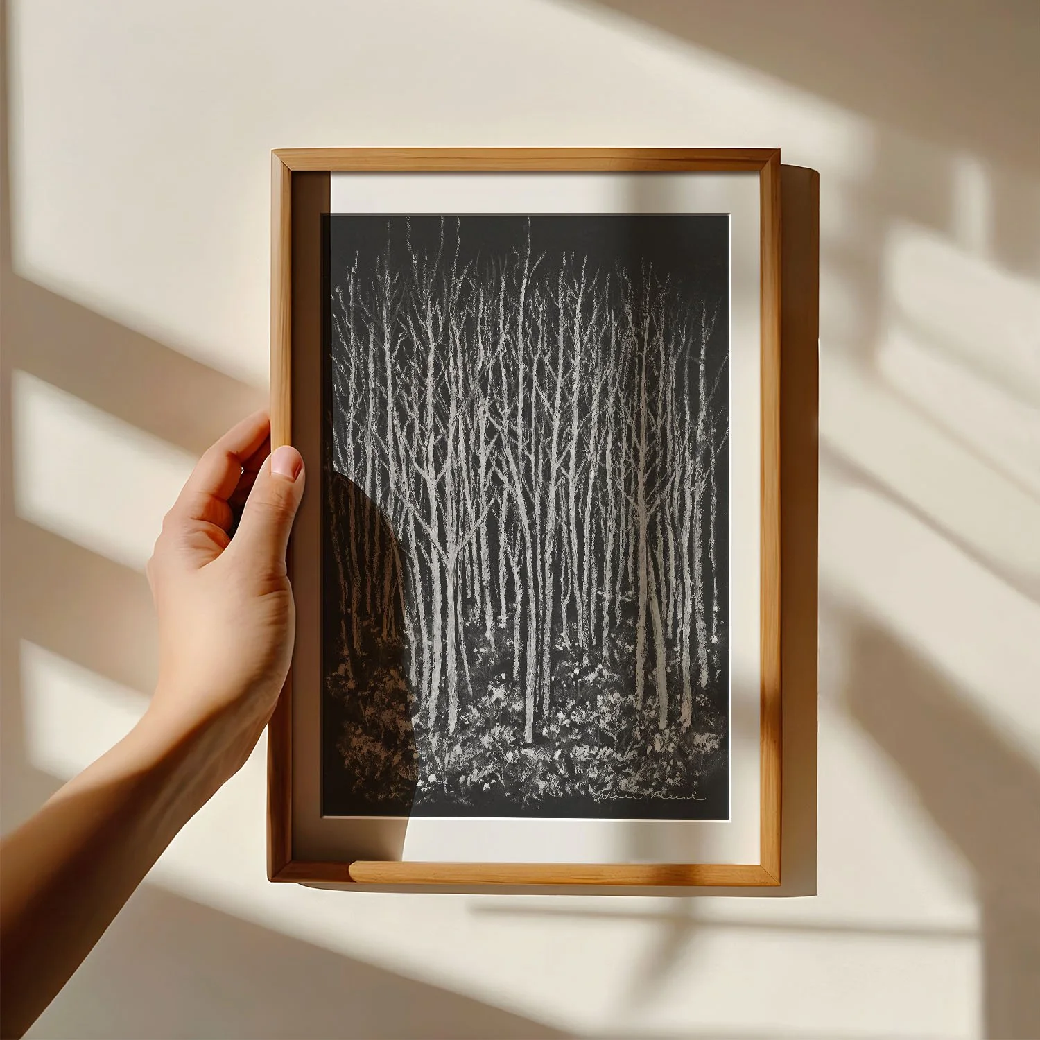 Birch Forest Study_Frame with Hand.jpg