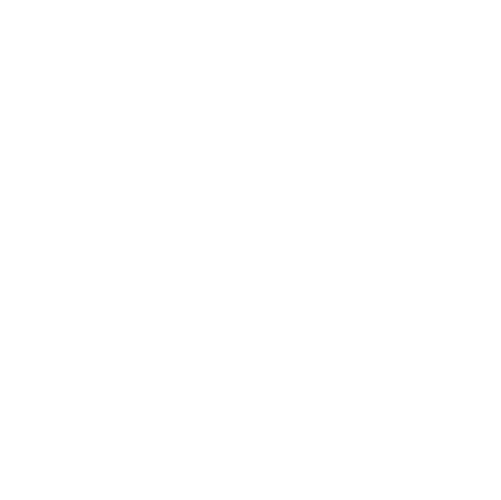 White leaf icon inside a circle on a black background.