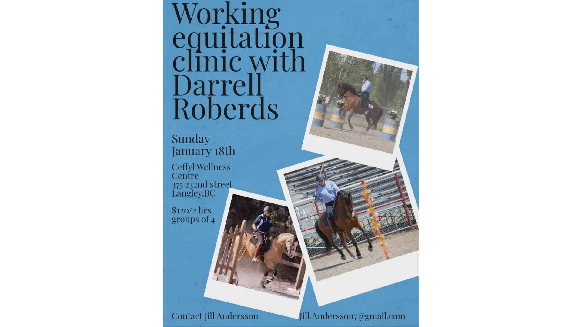 Working Equitation Clinic with Darrell Roberds