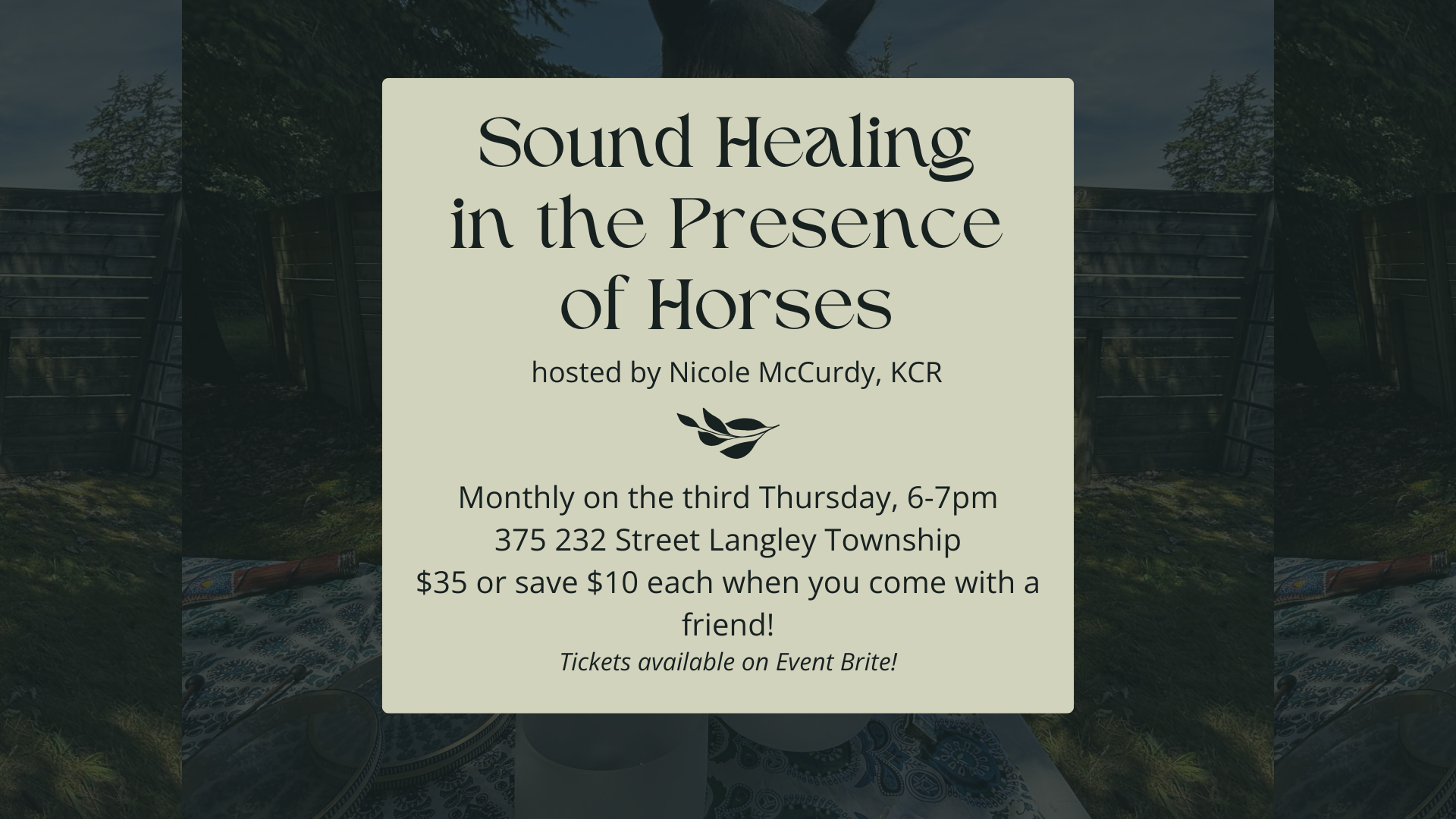 Sound Healing in the Presence of Horses