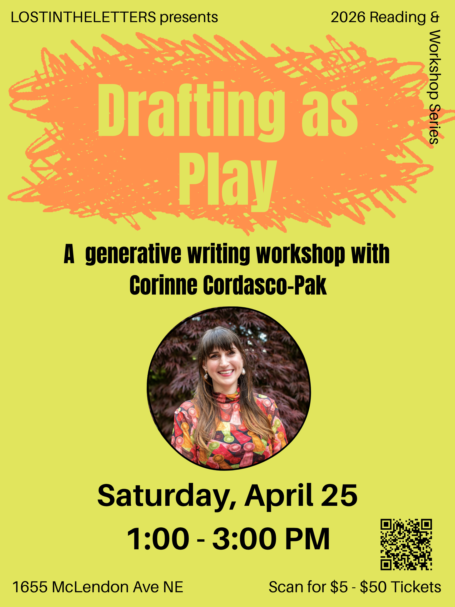 Drafting as Play: A Generative Writing Workshop with Corinne Cordasco-Pak