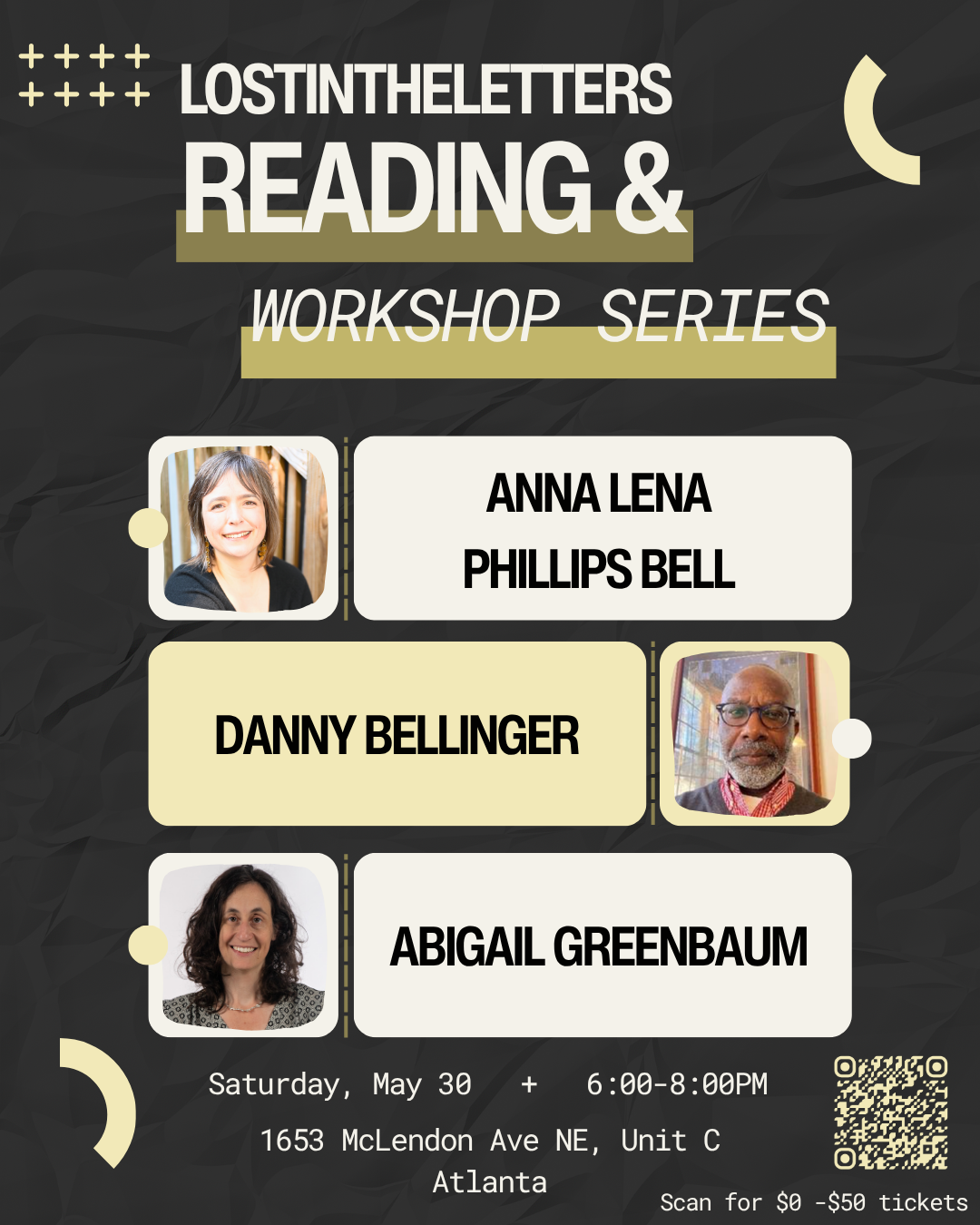 Anna Lena Phillips Bell, Danny Bellinger, & Abigail Greenbaum