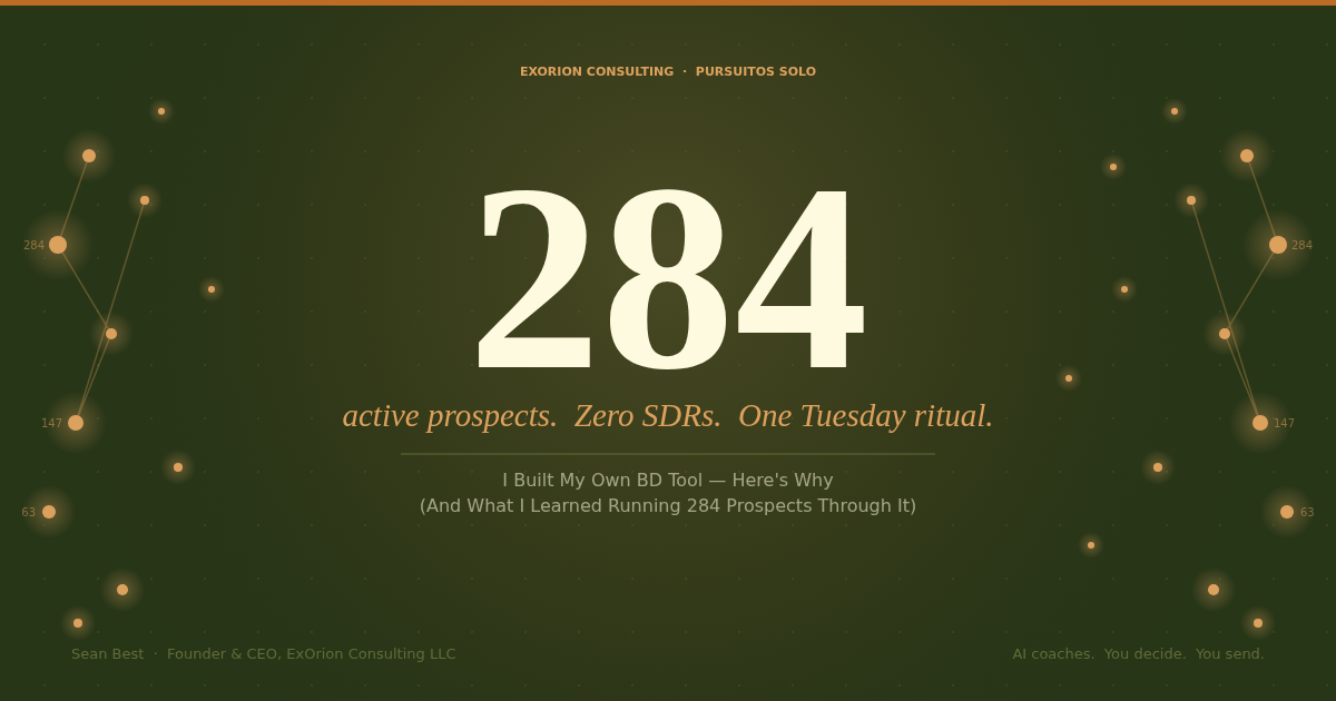I Built My Own BD Tool — Here’s Why (And What I Learned Running 284 Prospects Through It)