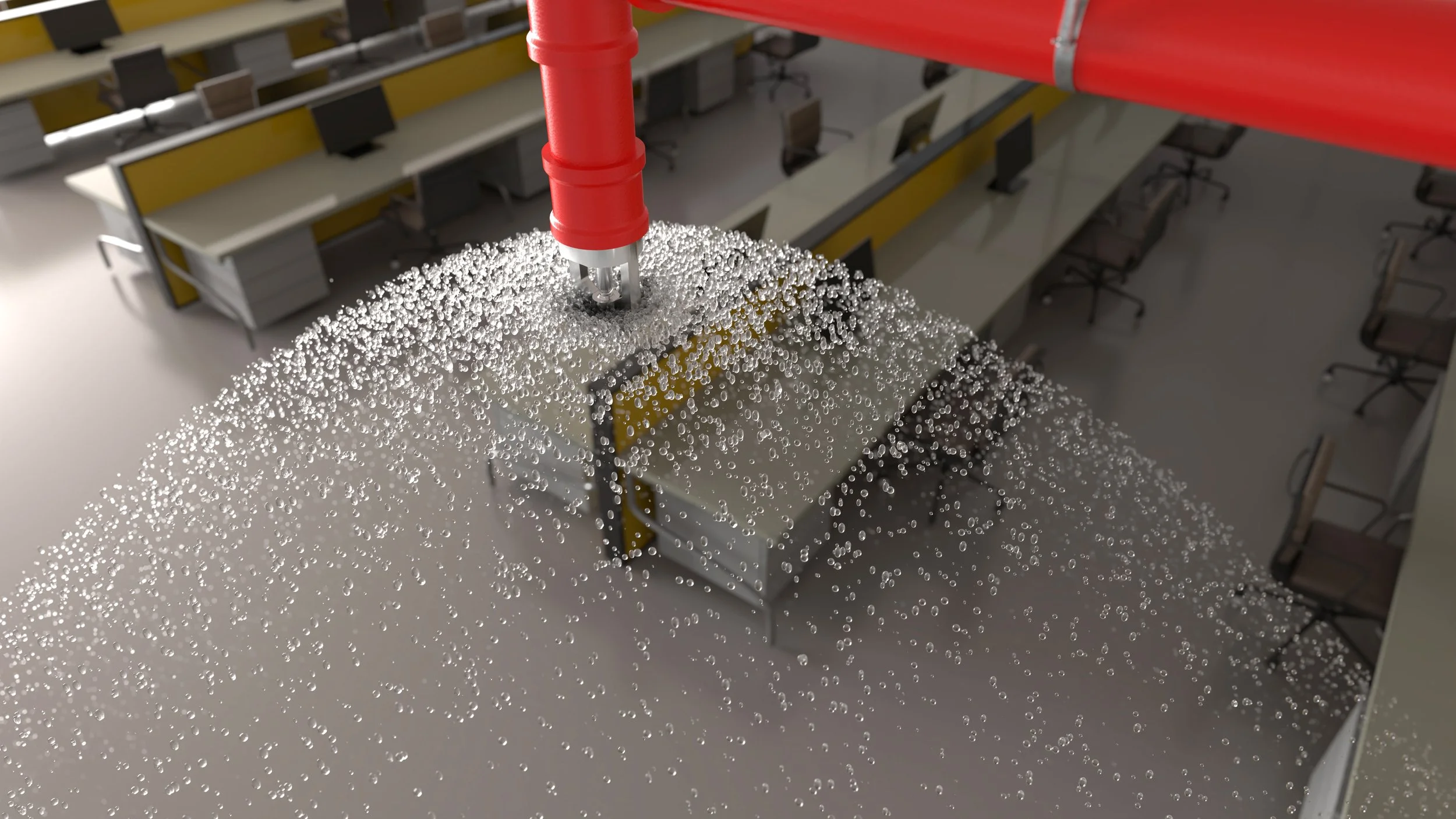 Fire sprinkler system to protect properties