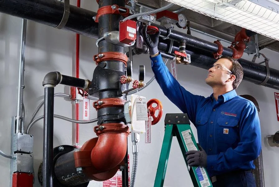 Fire sprinkler installation contractor in Santa Monica commercial building