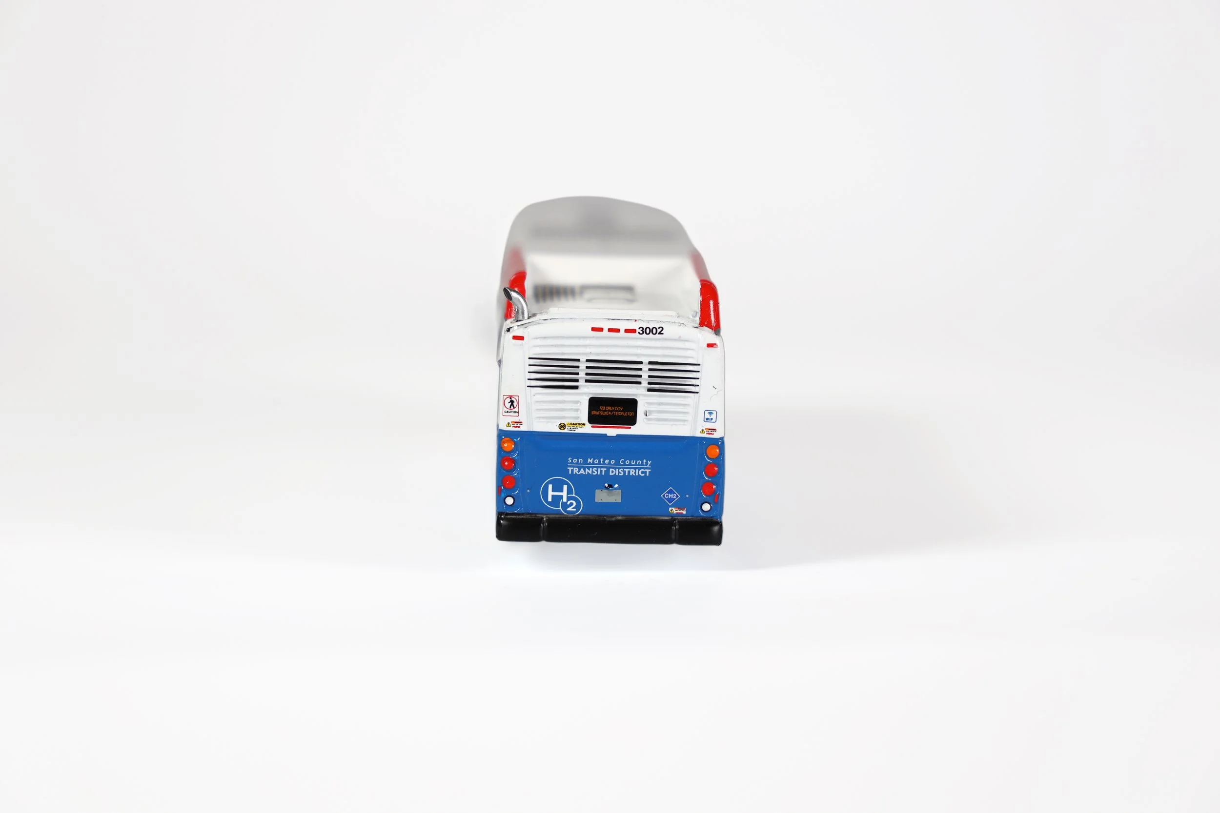 Hydrogen Fuel Die-Cast SamTrans Bus back of Bus.JPG