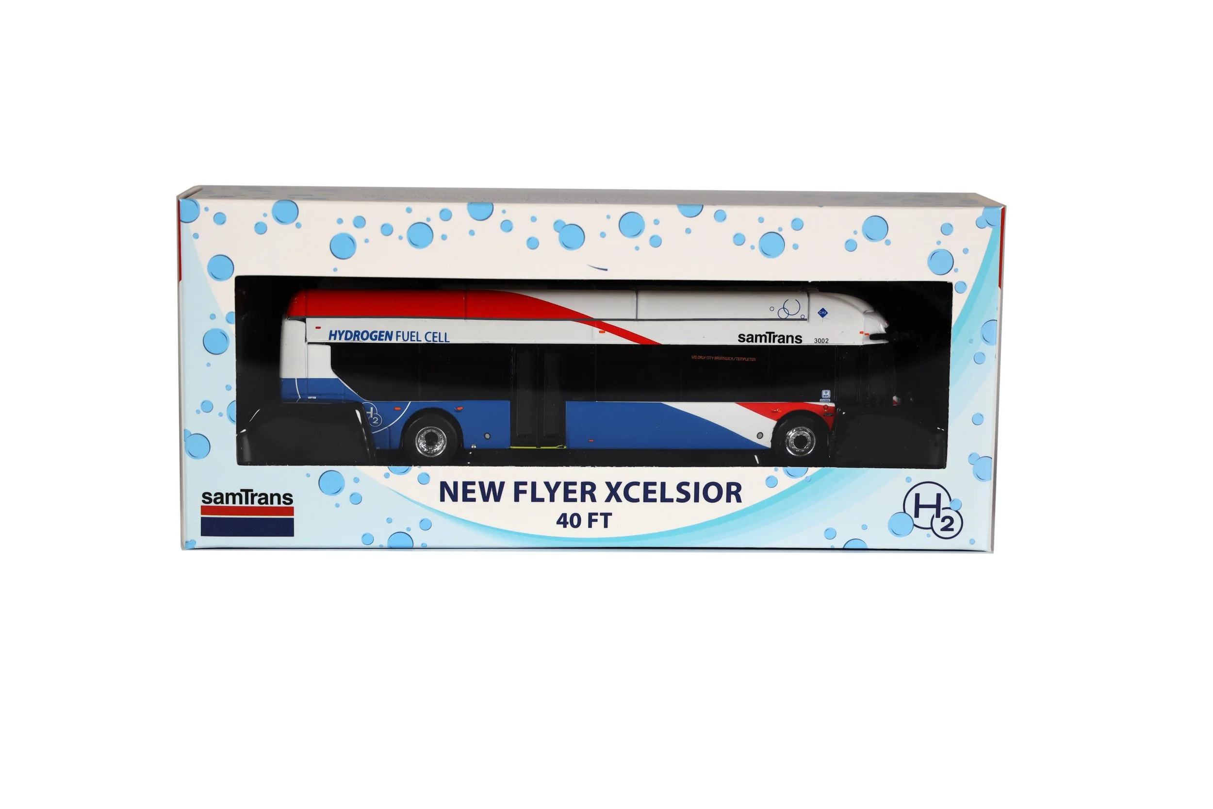 Hydrogen Fuel Die-Cast SamTrans Bus in Box.JPG
