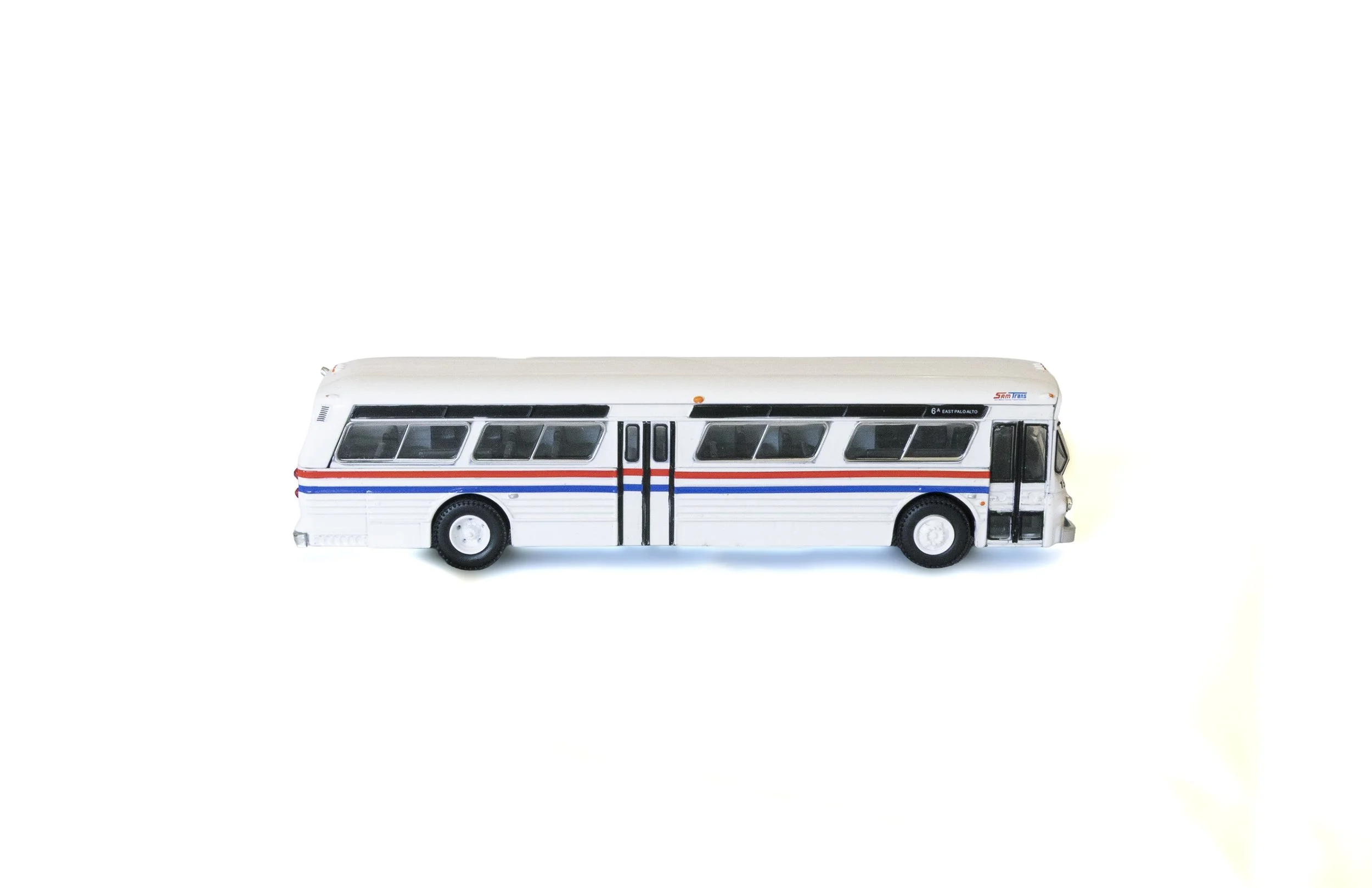 SamTrans Die-Cast Bus side view