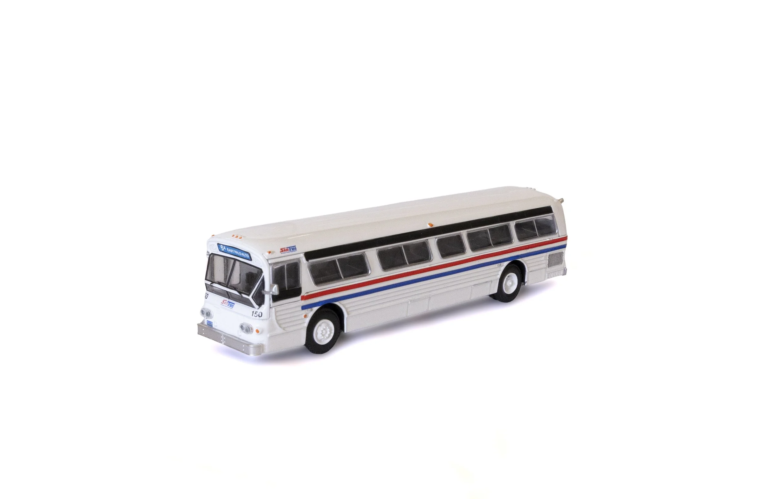 SamTrans Die-Cast Bus Angular view