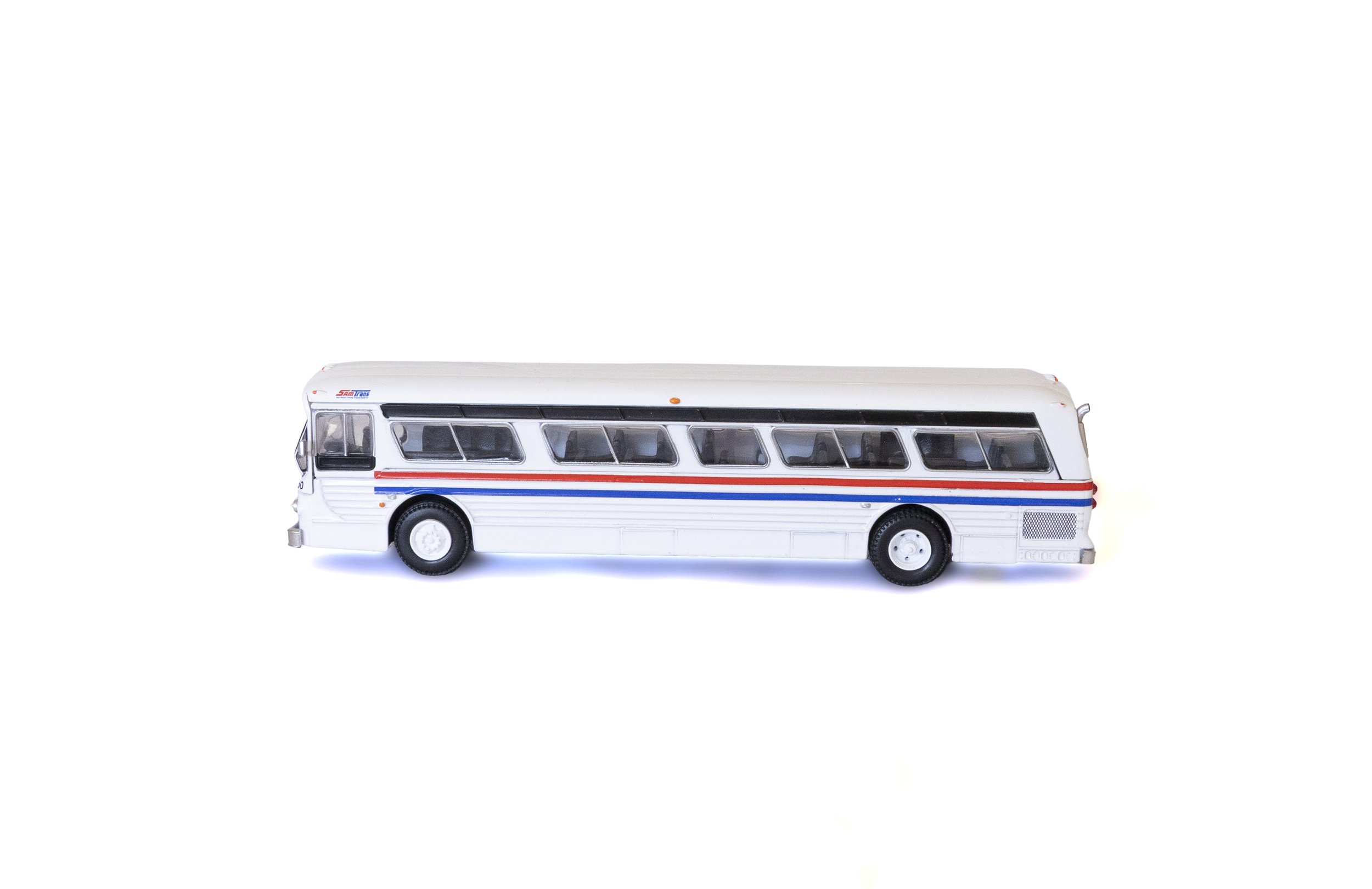 SamTrans Die-Cast Bus Side view