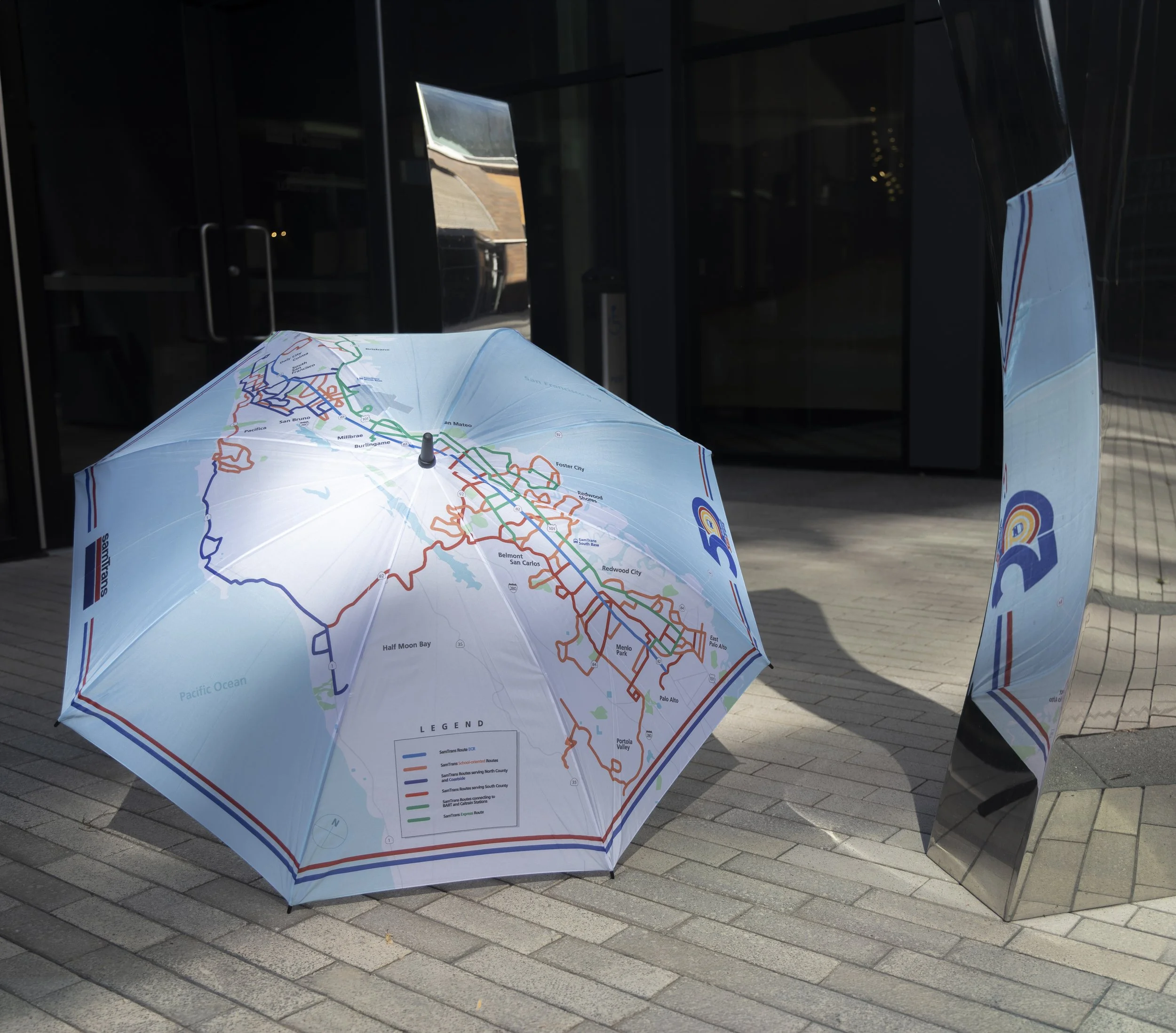 SamTrans Full-Color Map Umbrella