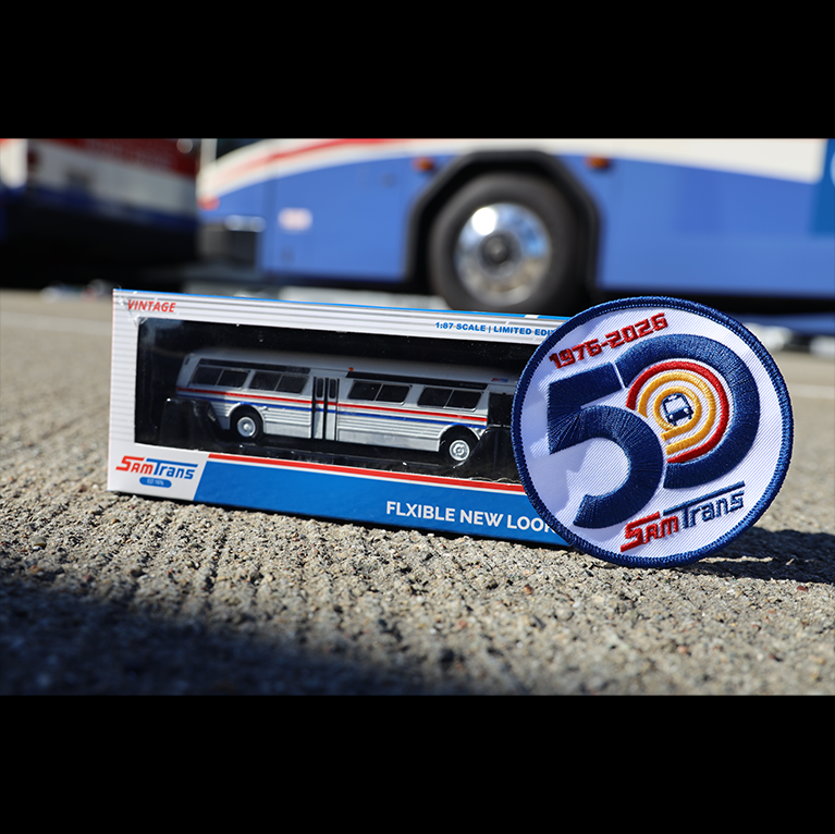 SamTrans Vintage Die-Cast — 50th Anniversary Edition (Limited Promotional Sale)