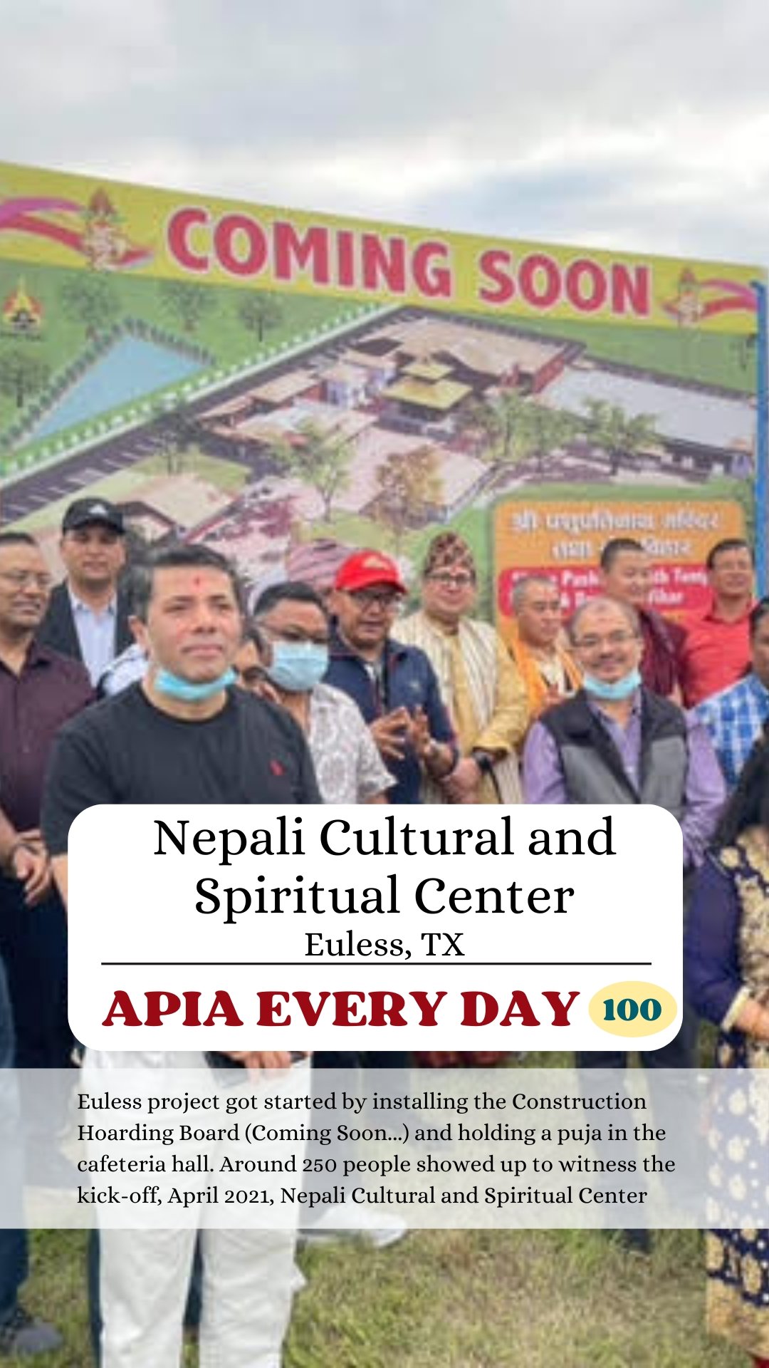 Day 100: Nepali Cultural and Spiritual Center, Euless, Texas