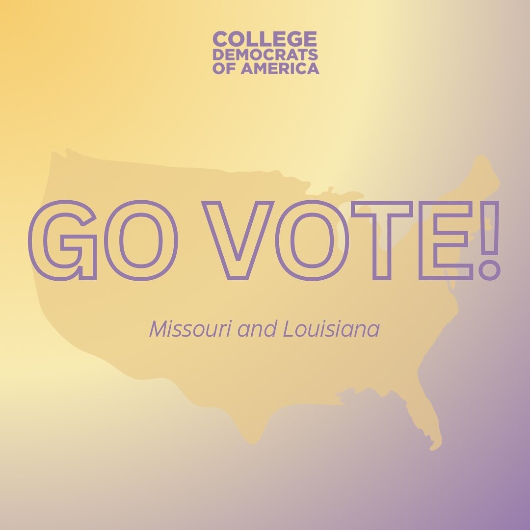 Vote away Louisiana and Missouri! 

#louisiana #missouri #vote #gotothepolls #primaries2024 #votefordemocrats