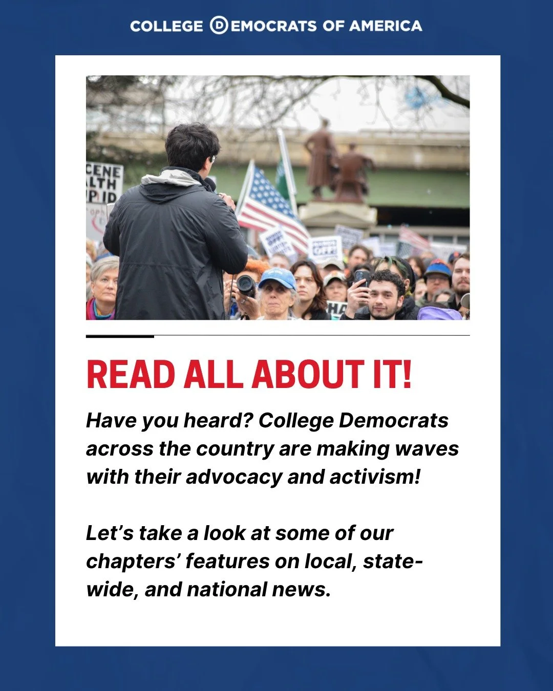 Extra, extra! Read about the amazing accomplishments from a few of our chapters who have been featured on the news!