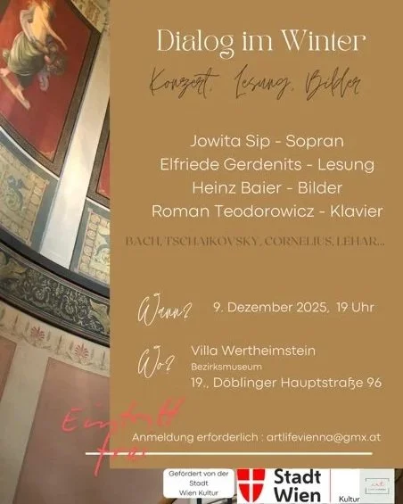 Dialog im Winter - Konzert, Lesung, Bilder