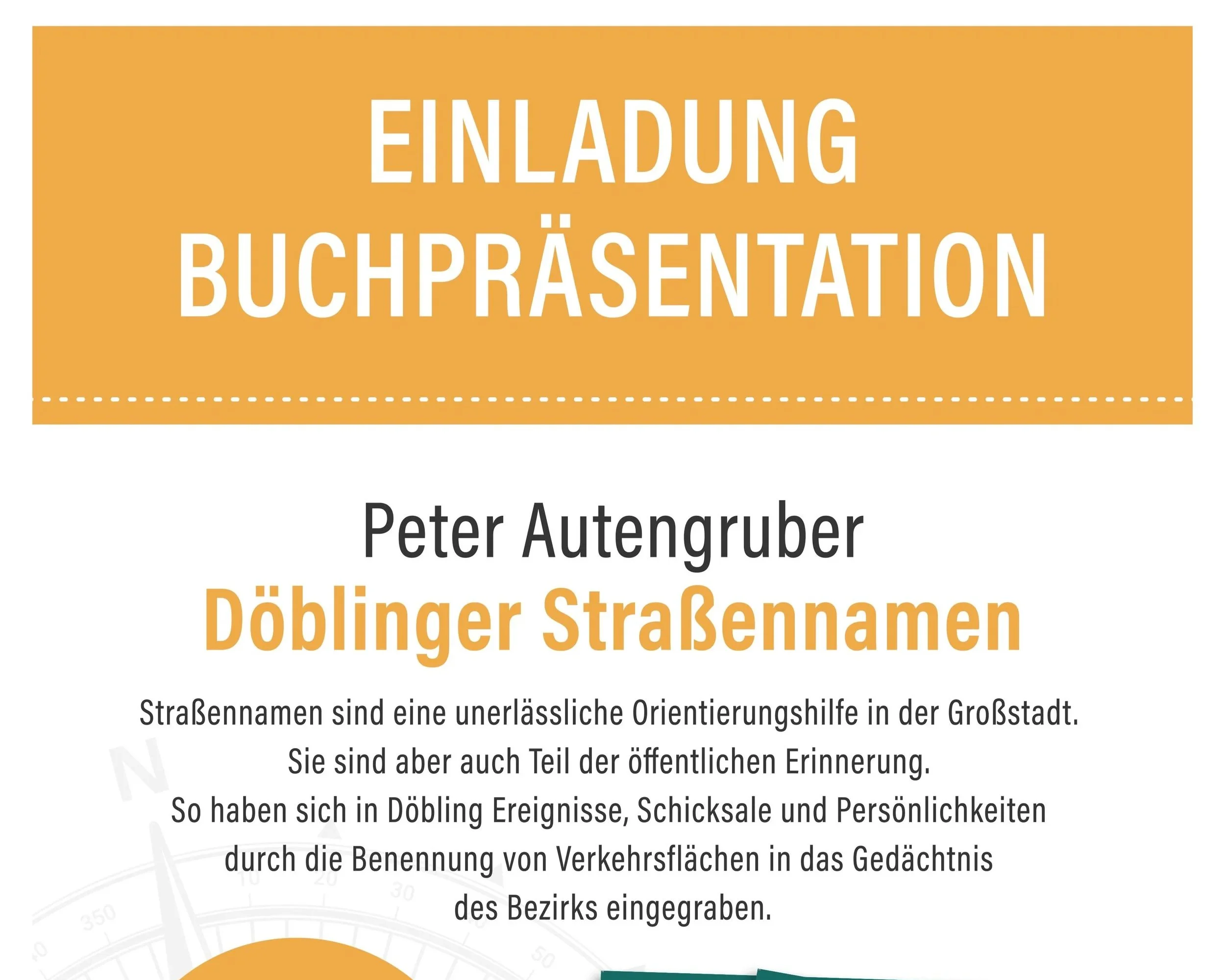 Lesung Peter Autengruber - Döblinger Straßennamen