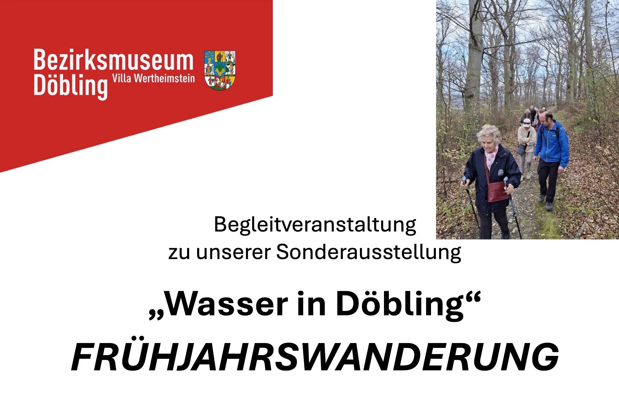 ABGESAGT UND VERSCHOBEN AUF 23.5., 15:00 ! “Wasser in Döbling”-FRÜHJAHRSWANDERUNG