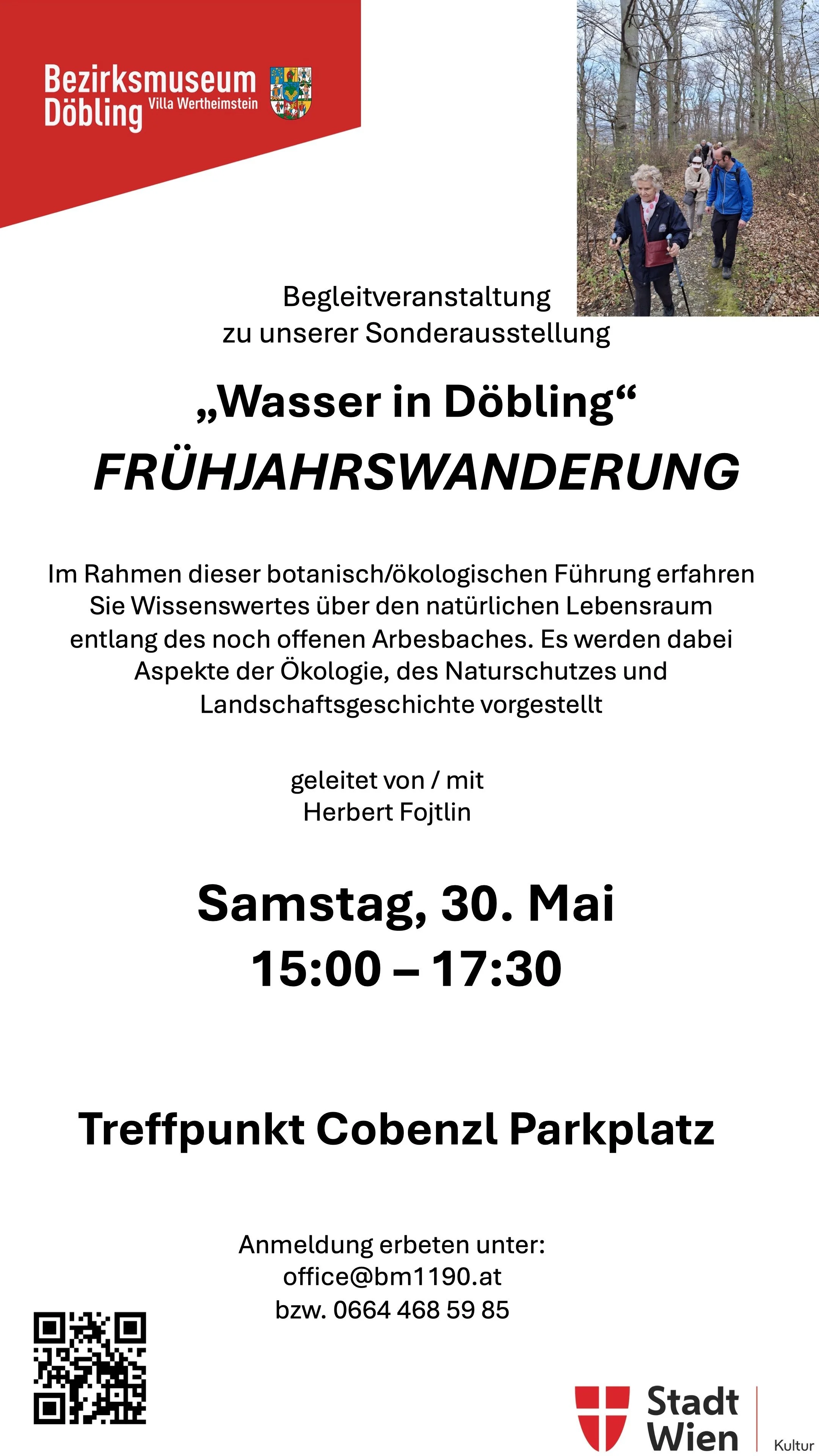 FRÜHJAHRSWANDERUNG - „Wasser in Döbling“