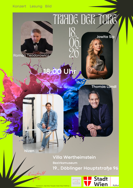 Konzert, Lesung, Bild - Triade der Tore