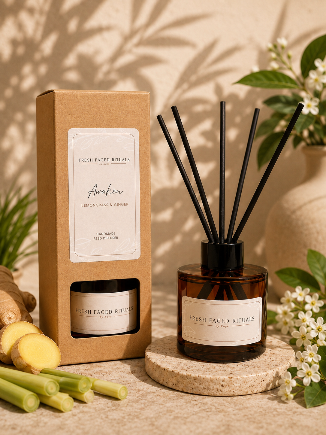 Awaken Reed Diffuser – Lemongrass & Ginger