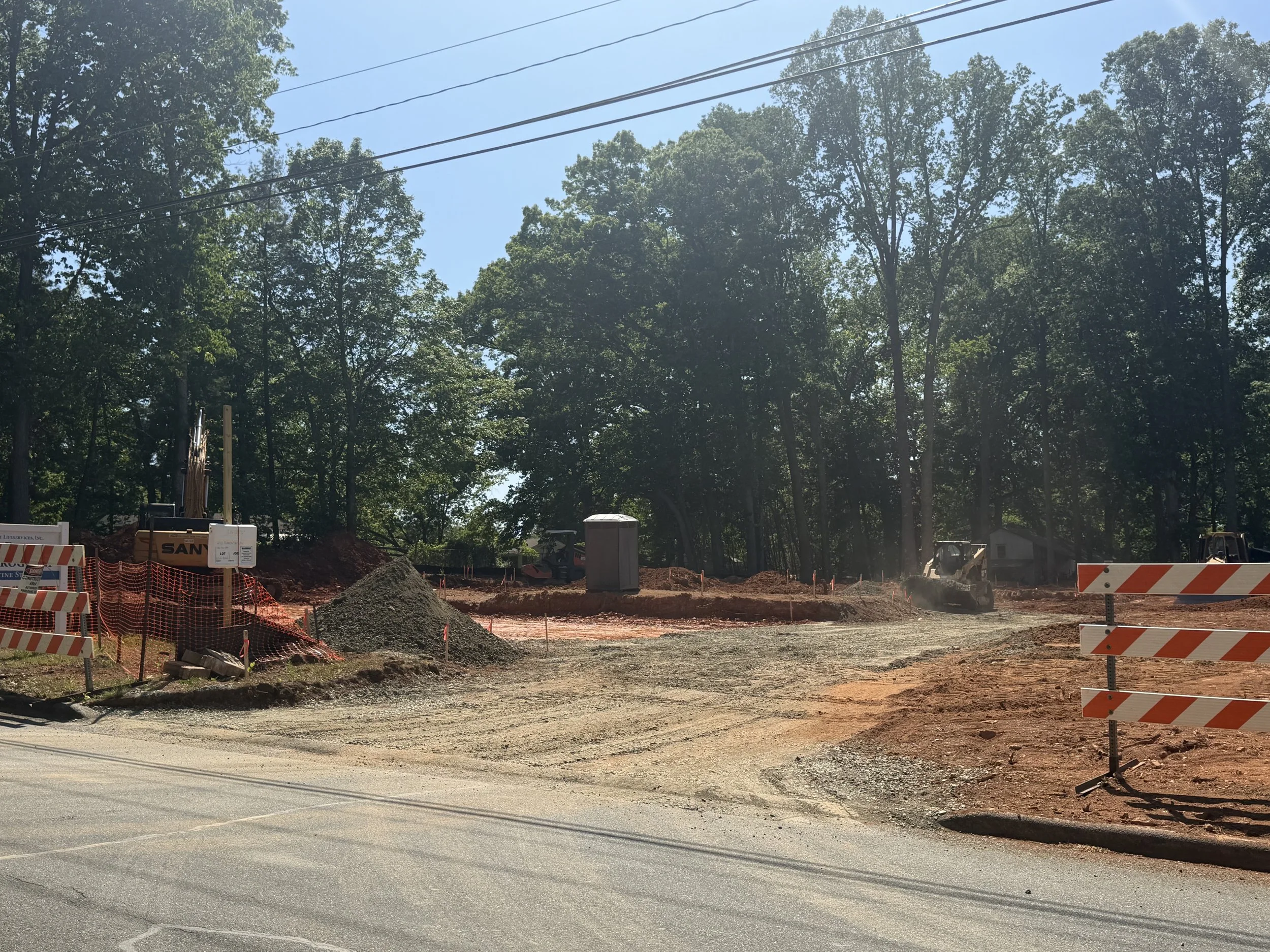 Main parking construction progress