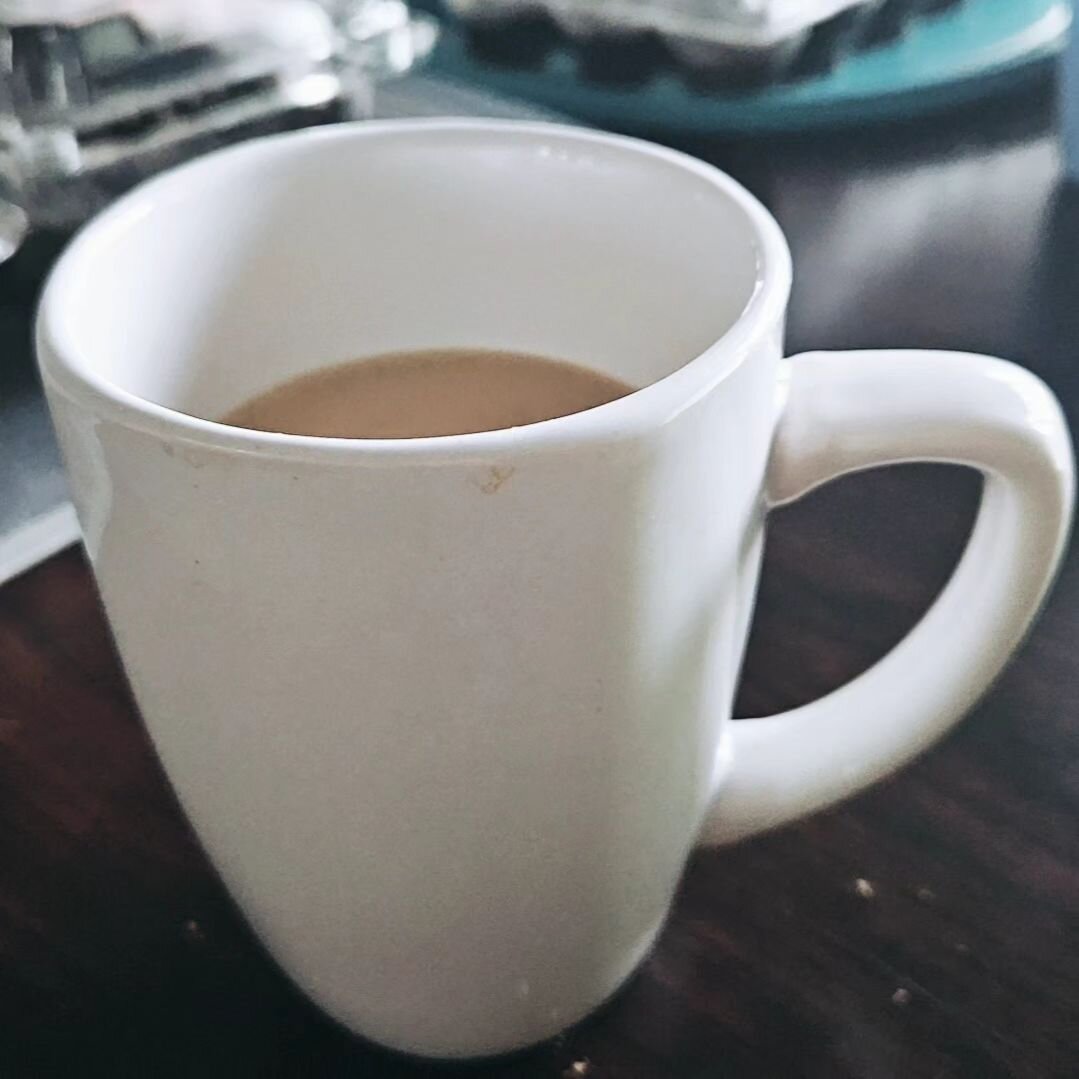 I promise to share with you all of the ups and downs along the way, so here we go.
.
.
We tried our hand at our first homemade coffee creamer and let me just be honest....it turned out awful 😅

As a busy mom of two toddlers, I lean on that first cup