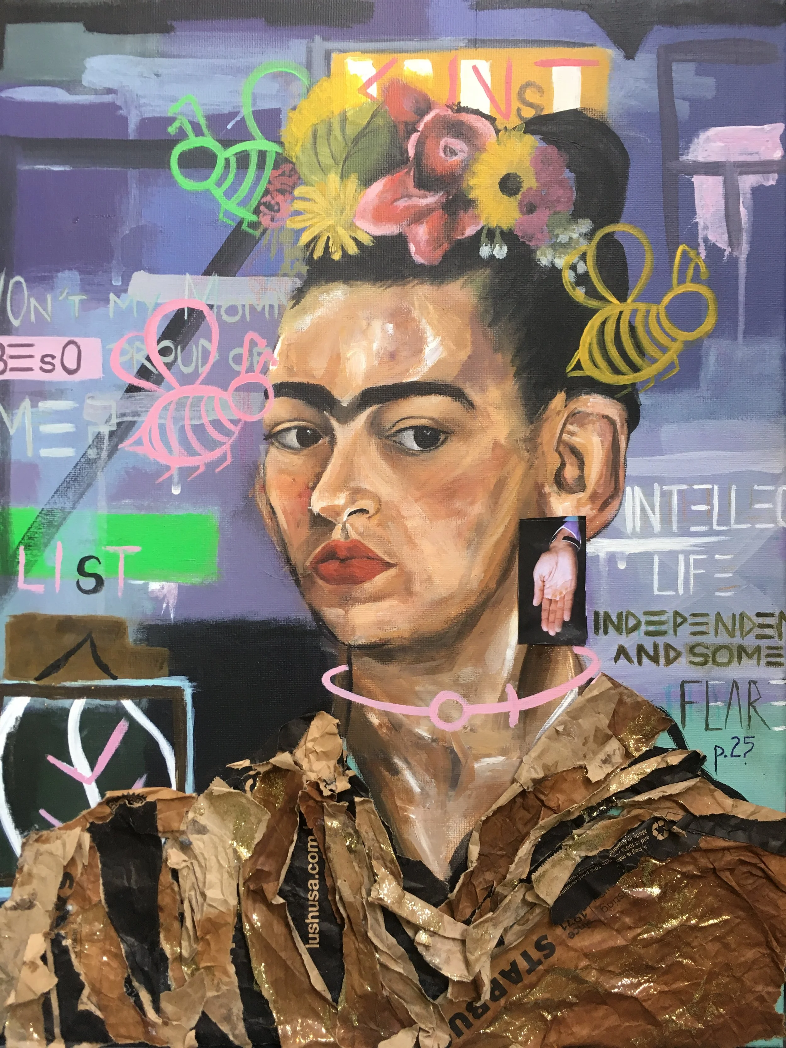 "ARTSTAR" mixed media on canvas, 2017