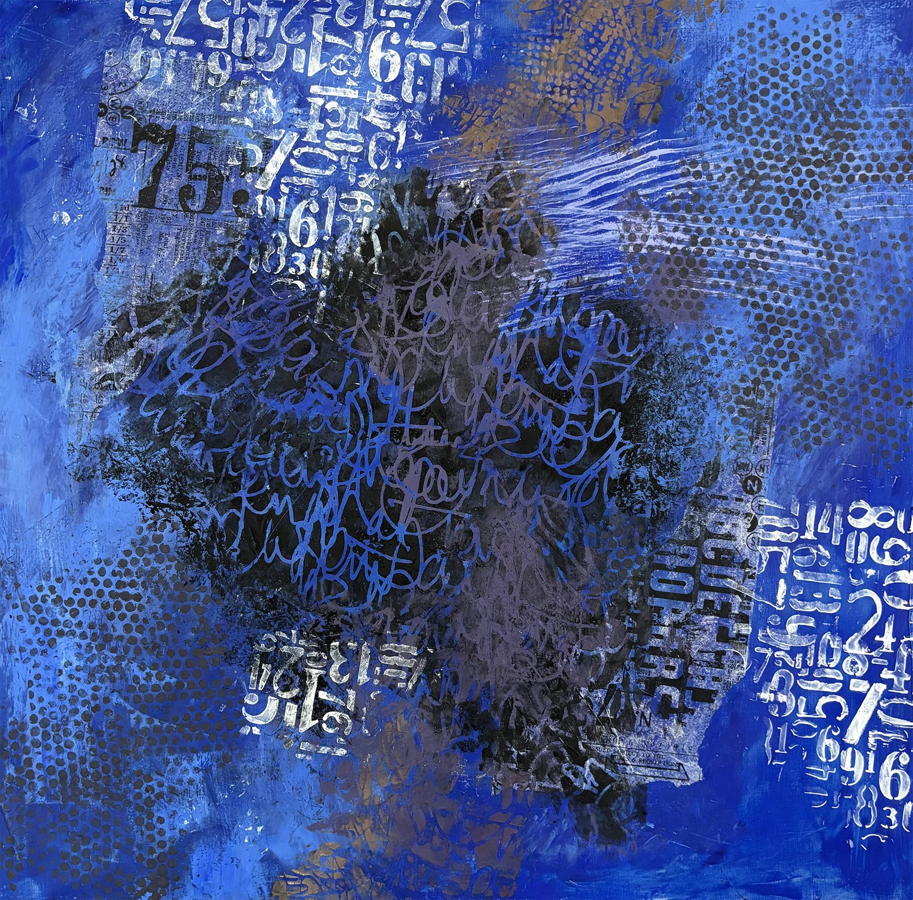 Lettered Chaos — 24 x 24 — $450