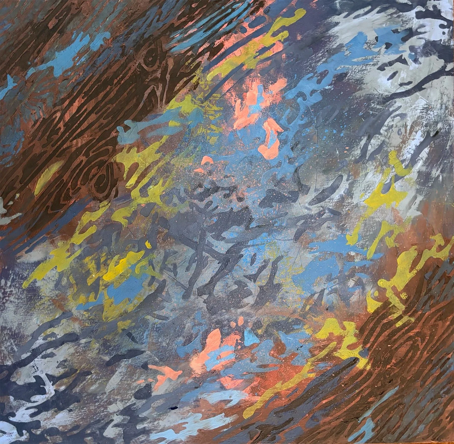 Looking Down — 24 x 24 — $450