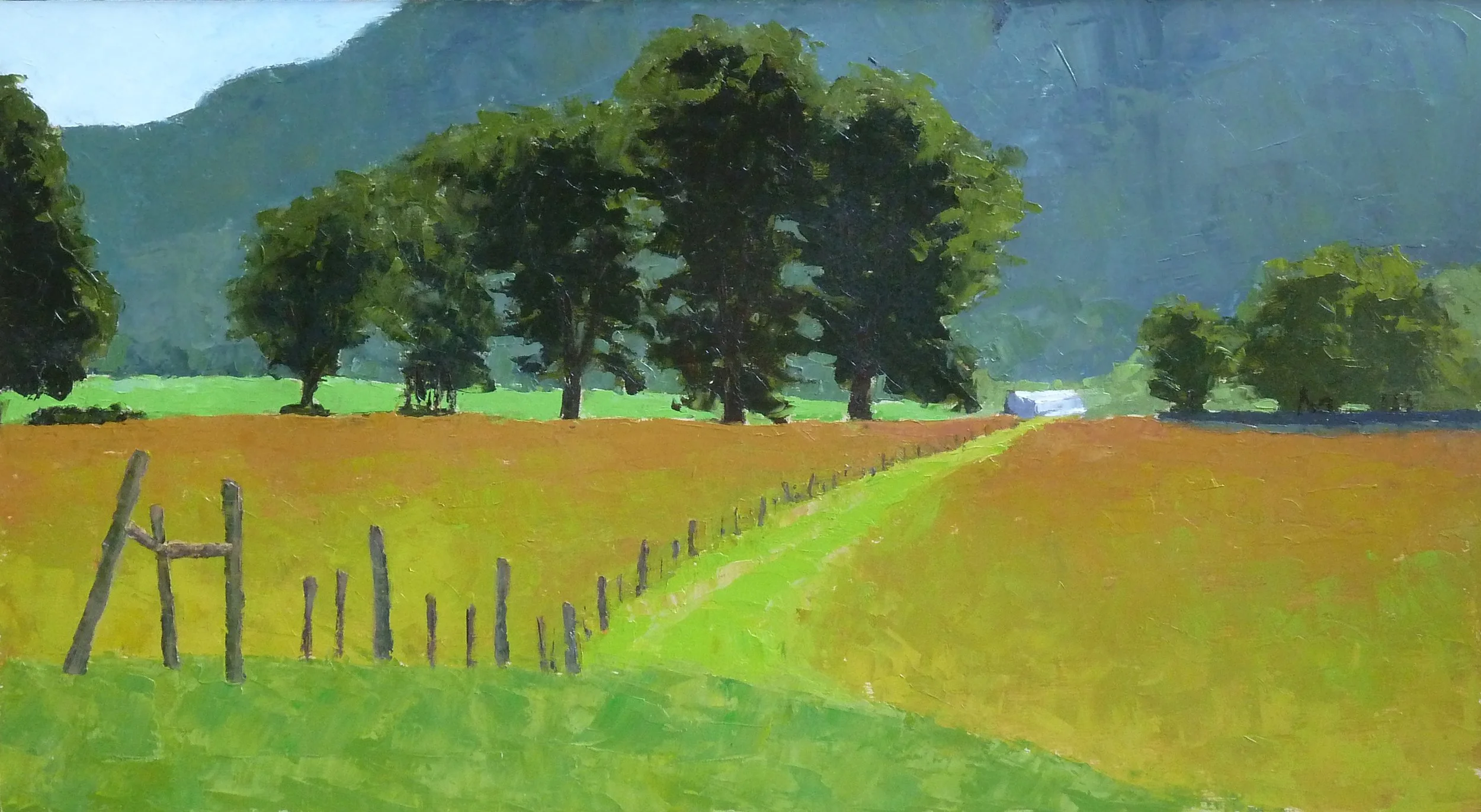 Hay Bales Wrapped in White — 15.25 x 27.25 — $575