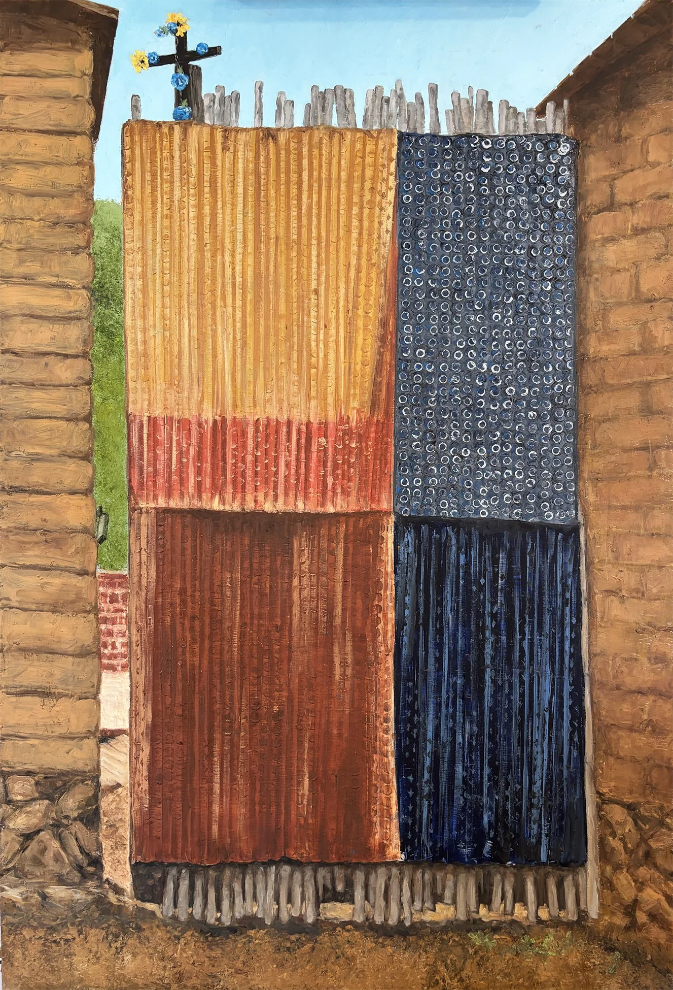 Oaxacan Gate — 35.5 x 24 — $1200