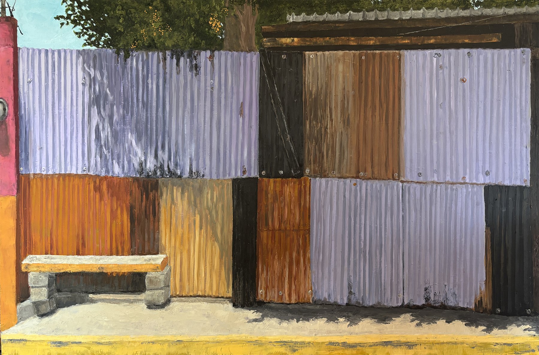 Lavender Wall (unframed) — 23.5 x 36 — $1200