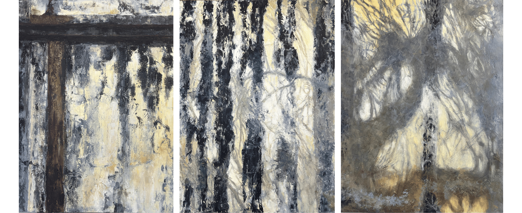 Wall & Shadows (this is an unframed triptych) • Each panel is 24 x 18 — $600 each • All three panels together — 72 x 54 — $1,500