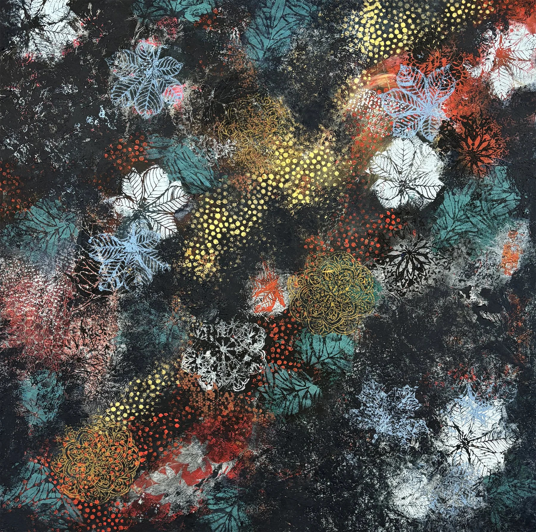 Drifting Leaves — 24 x 24 — $450