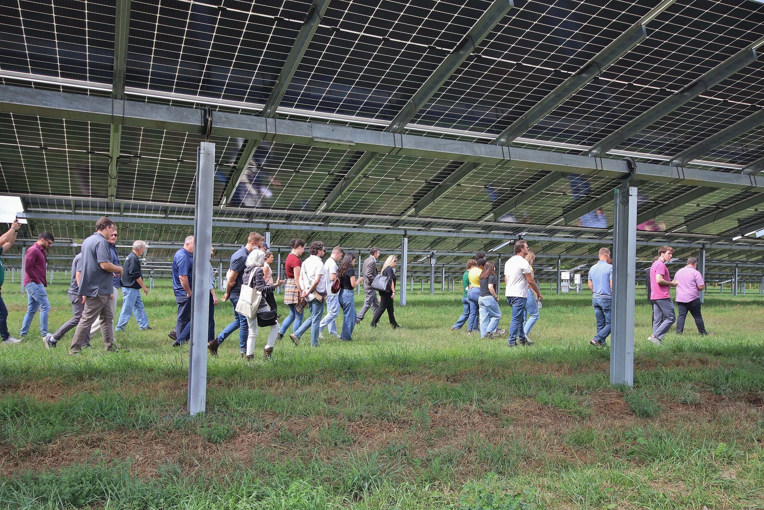 55 Plains Road Ribbon Cutting Ceremony, Touring the Solar Array