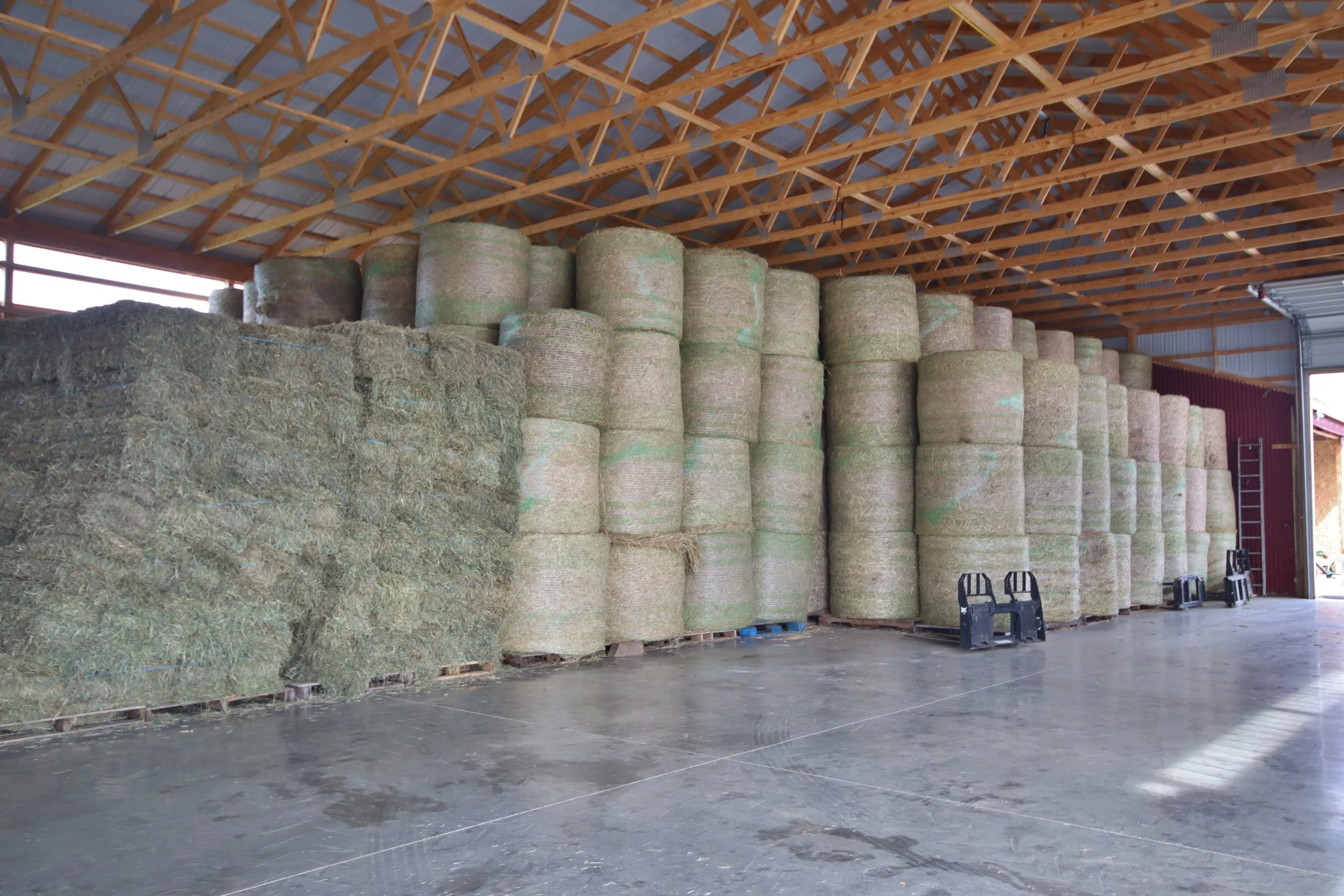 55 Plains Road Ribbon Cutting Ceremony, Hay Harvested from Under the Solar Array