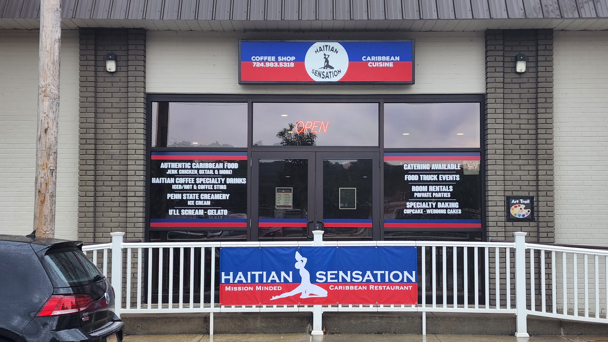 Haitian Sensation Storefront Branding