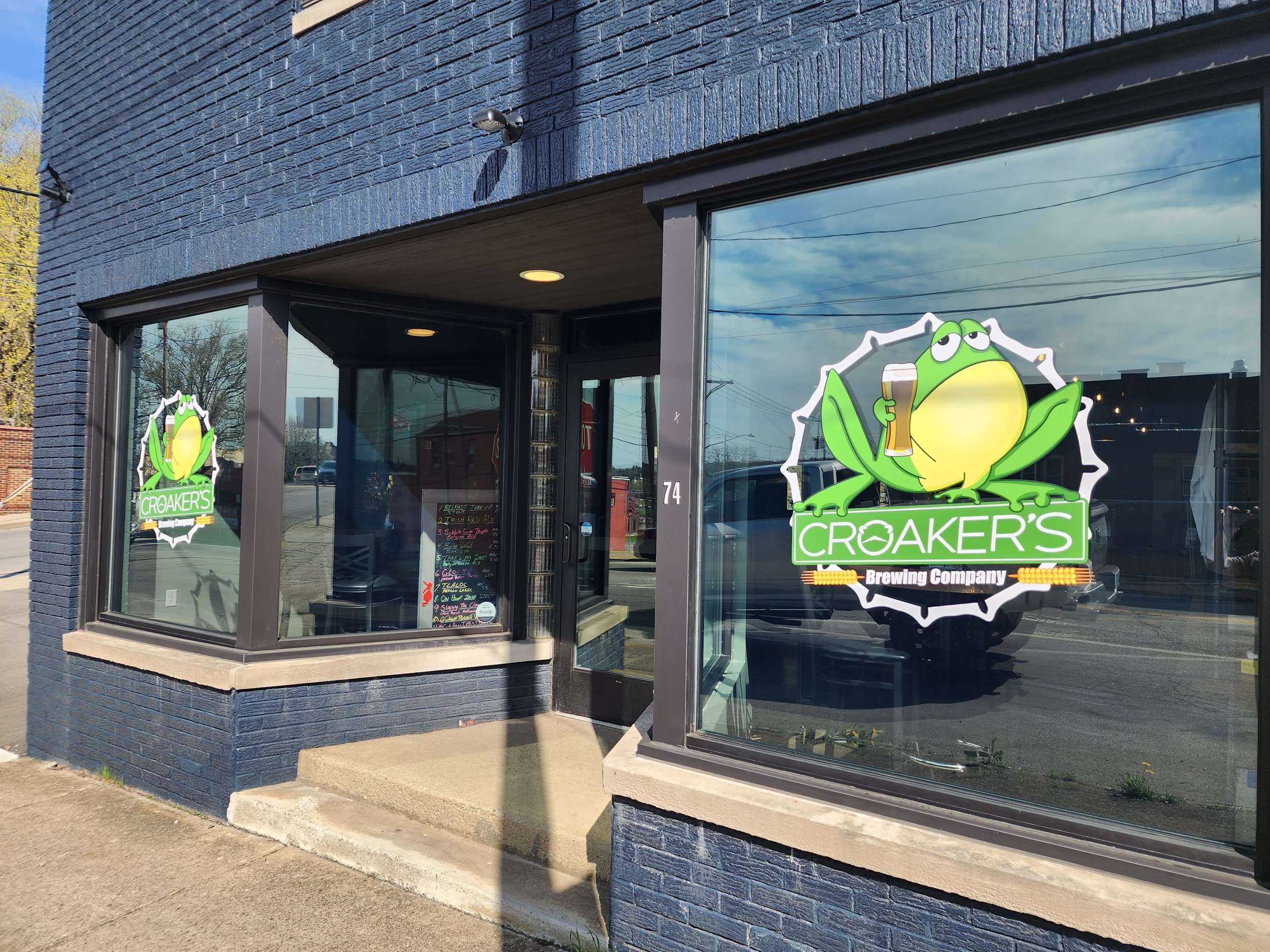 Croakers Brewing Window Graphics
