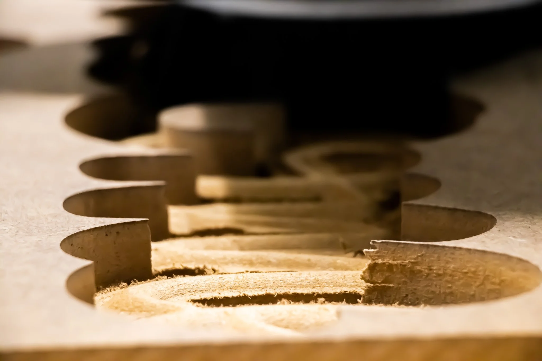 Router carving wood letters