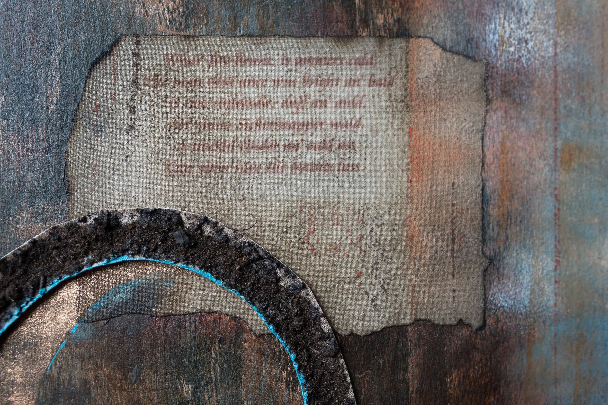 Kristyn Grieve: 'The Horns of the Moon' Mixed media