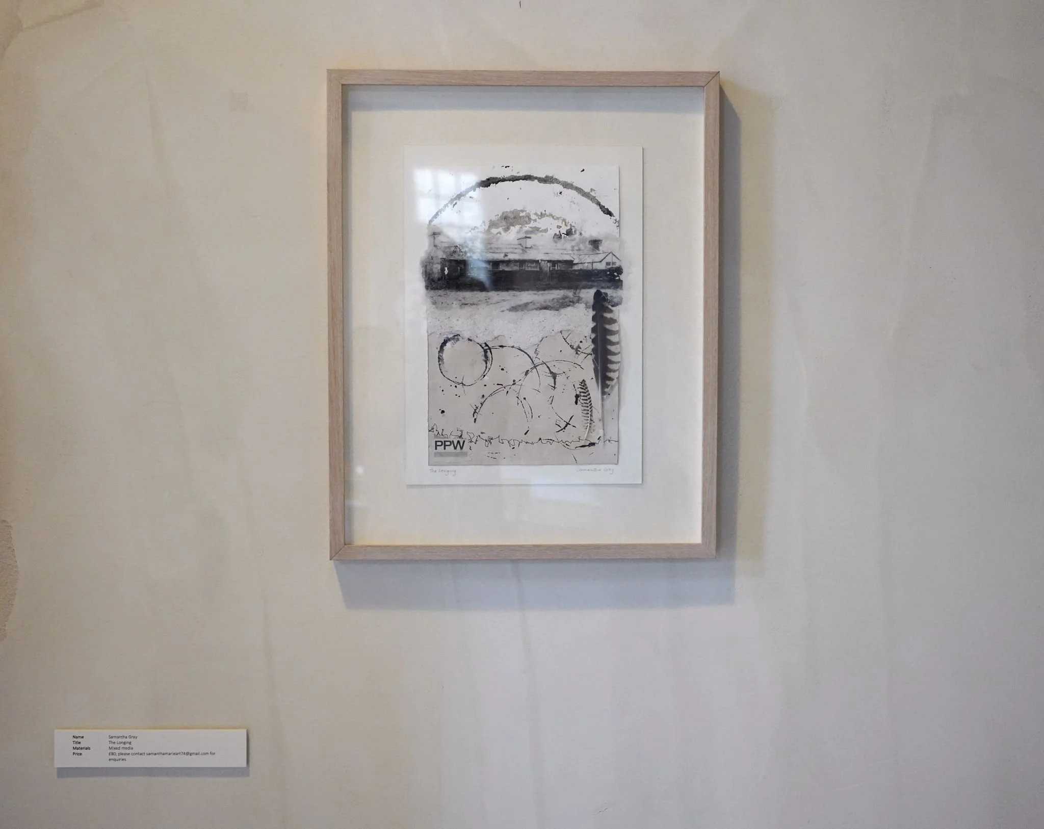 'The Longing' mixed media. Exhibited as part of Móti's 'Resonance' exhibition, Oct 2021.