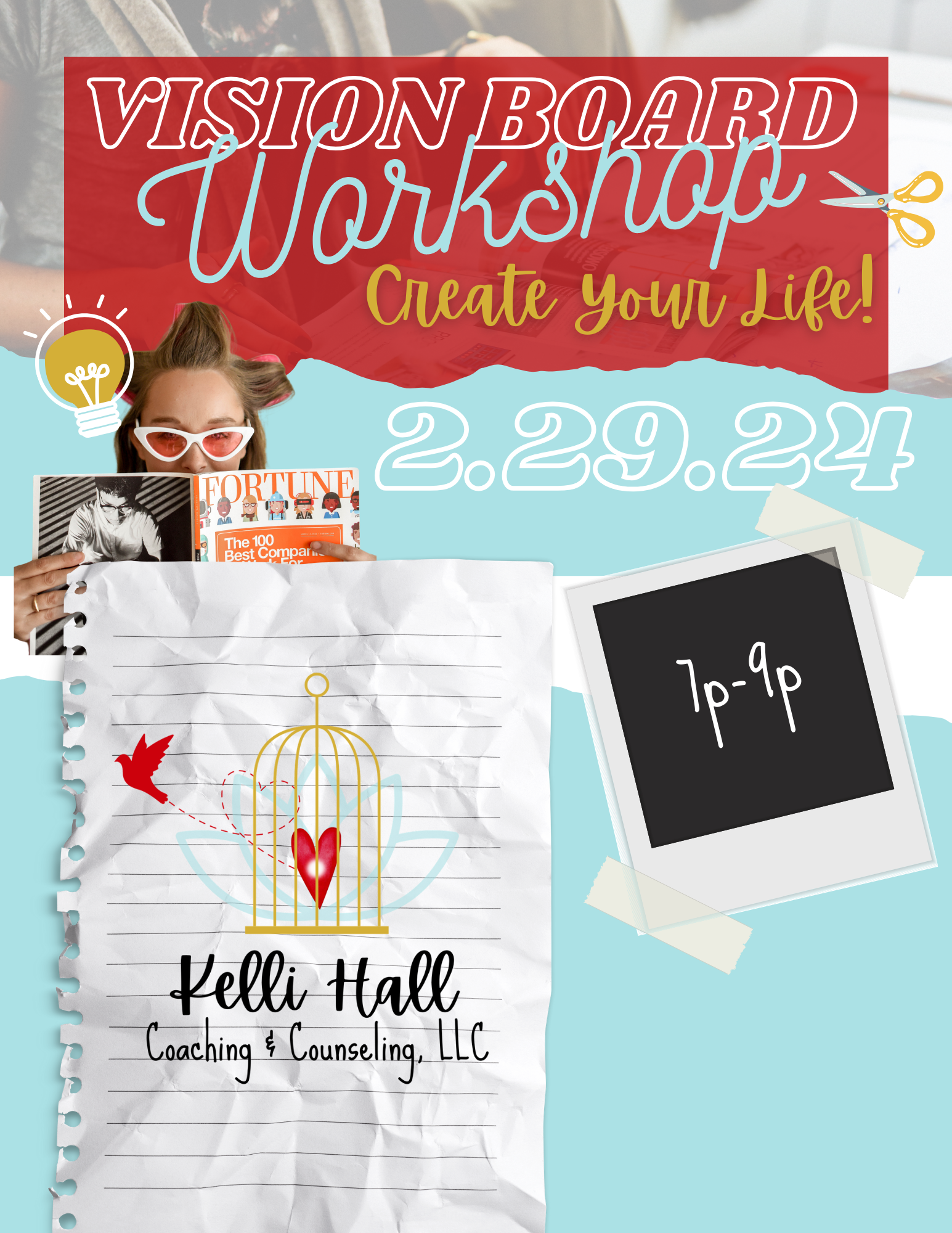 LEAP AND SALSA INTO A LIFE YOU’LL LOVE: A Vision Board Workshop